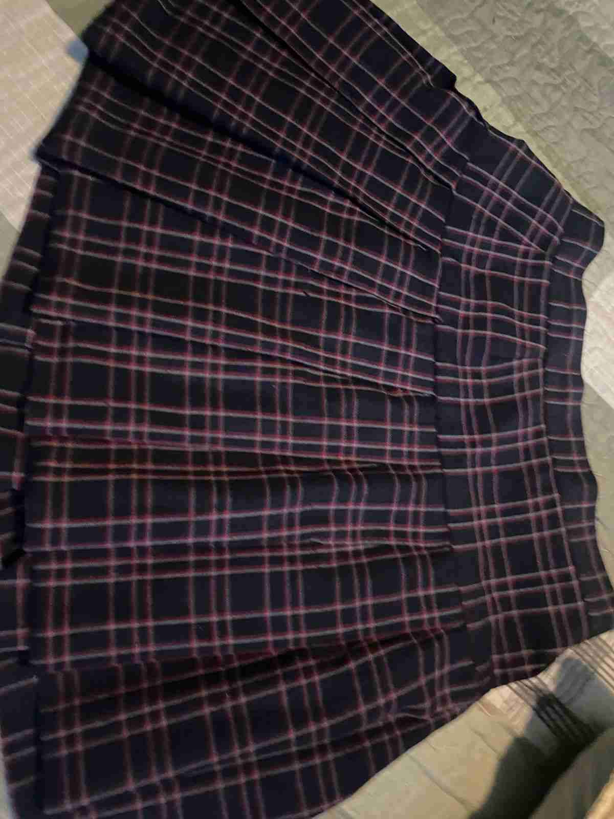 Falda a cuadros azul( talla 8 ) colegio - miniatura 2