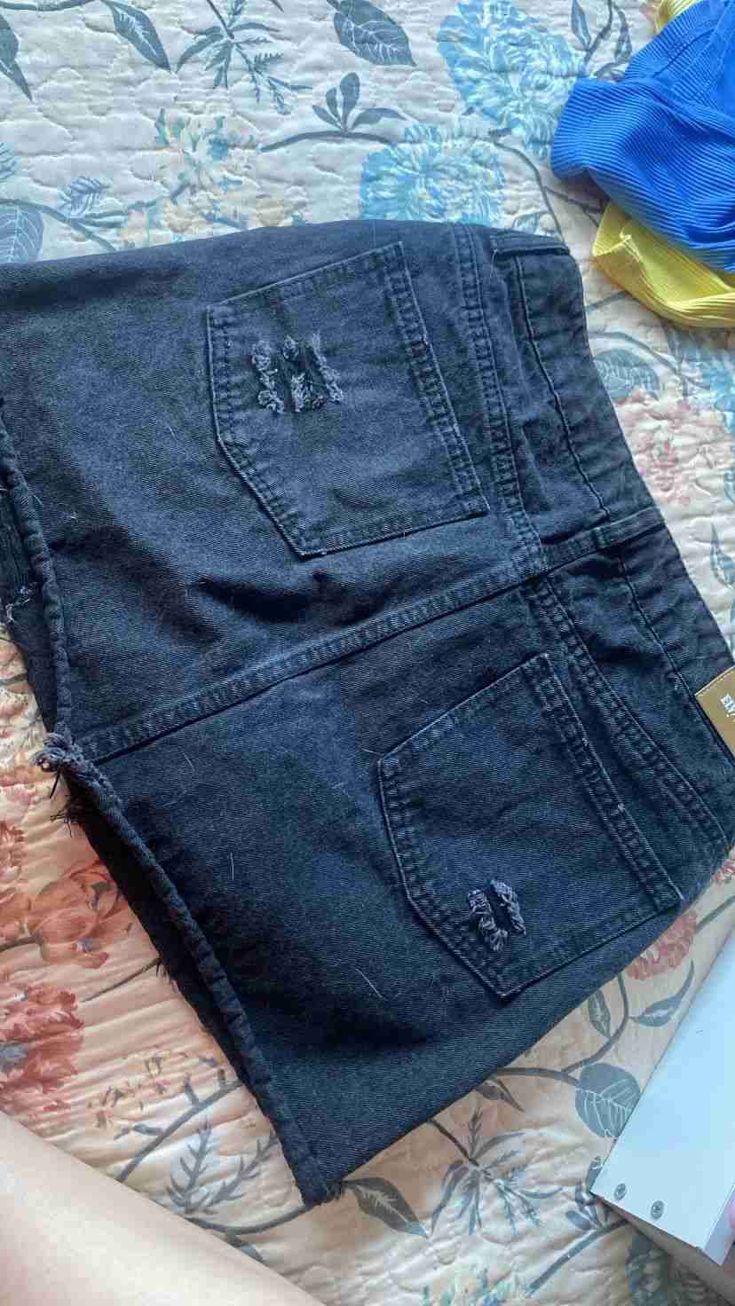 Falda mini denim oscura - 4