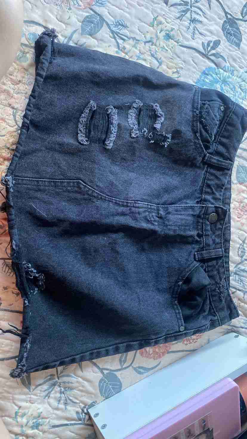 Falda mini denim oscura - 5