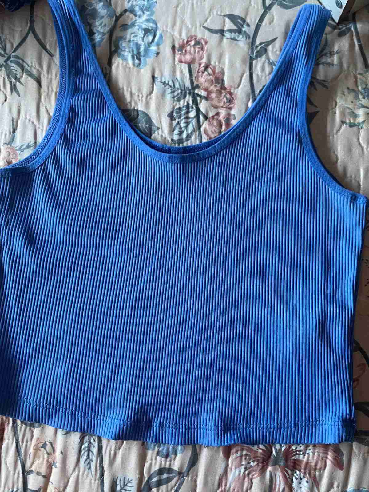 Top azul sin mangas - miniatura 2