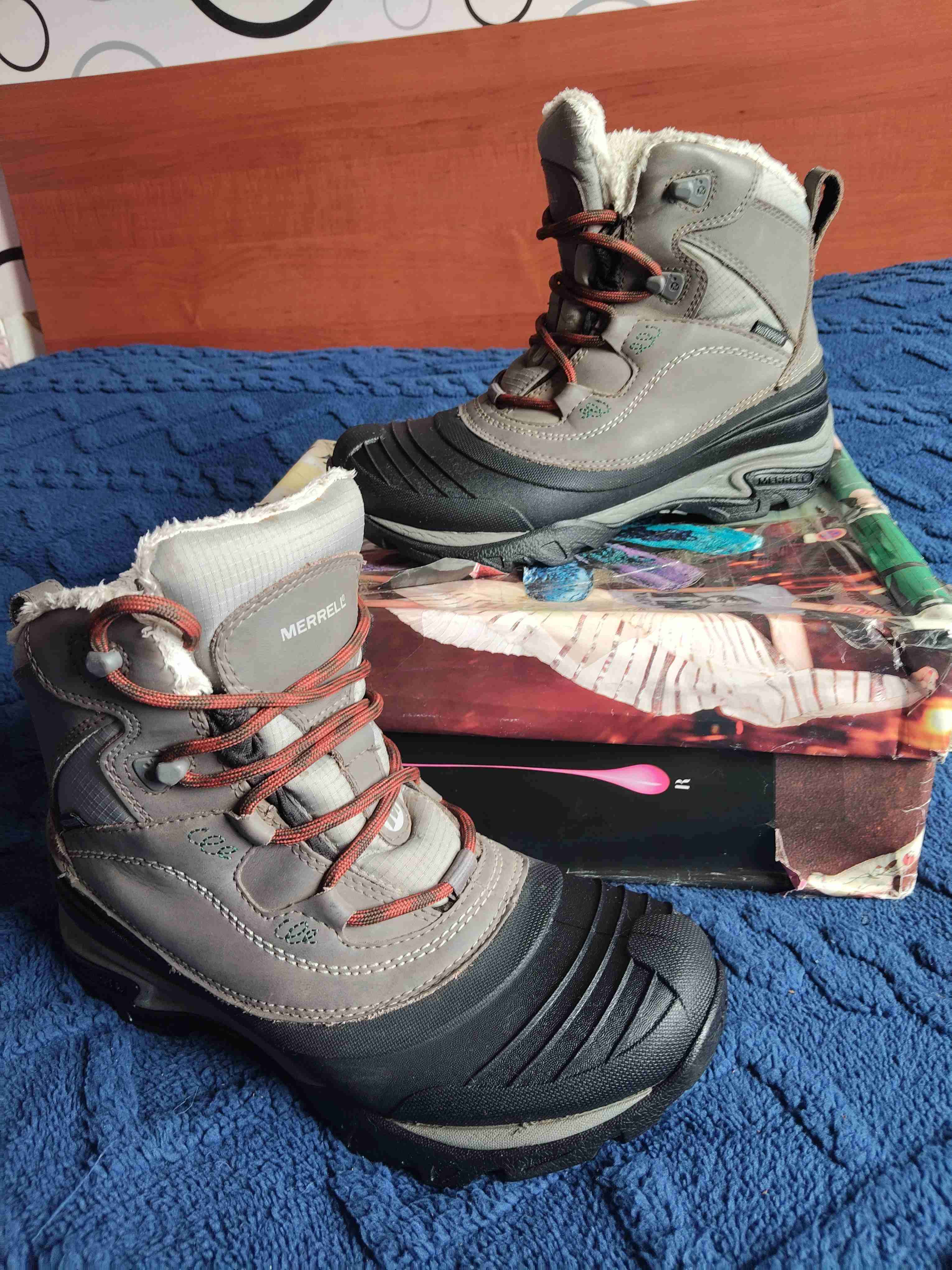 Botas de invierno impermeables grises