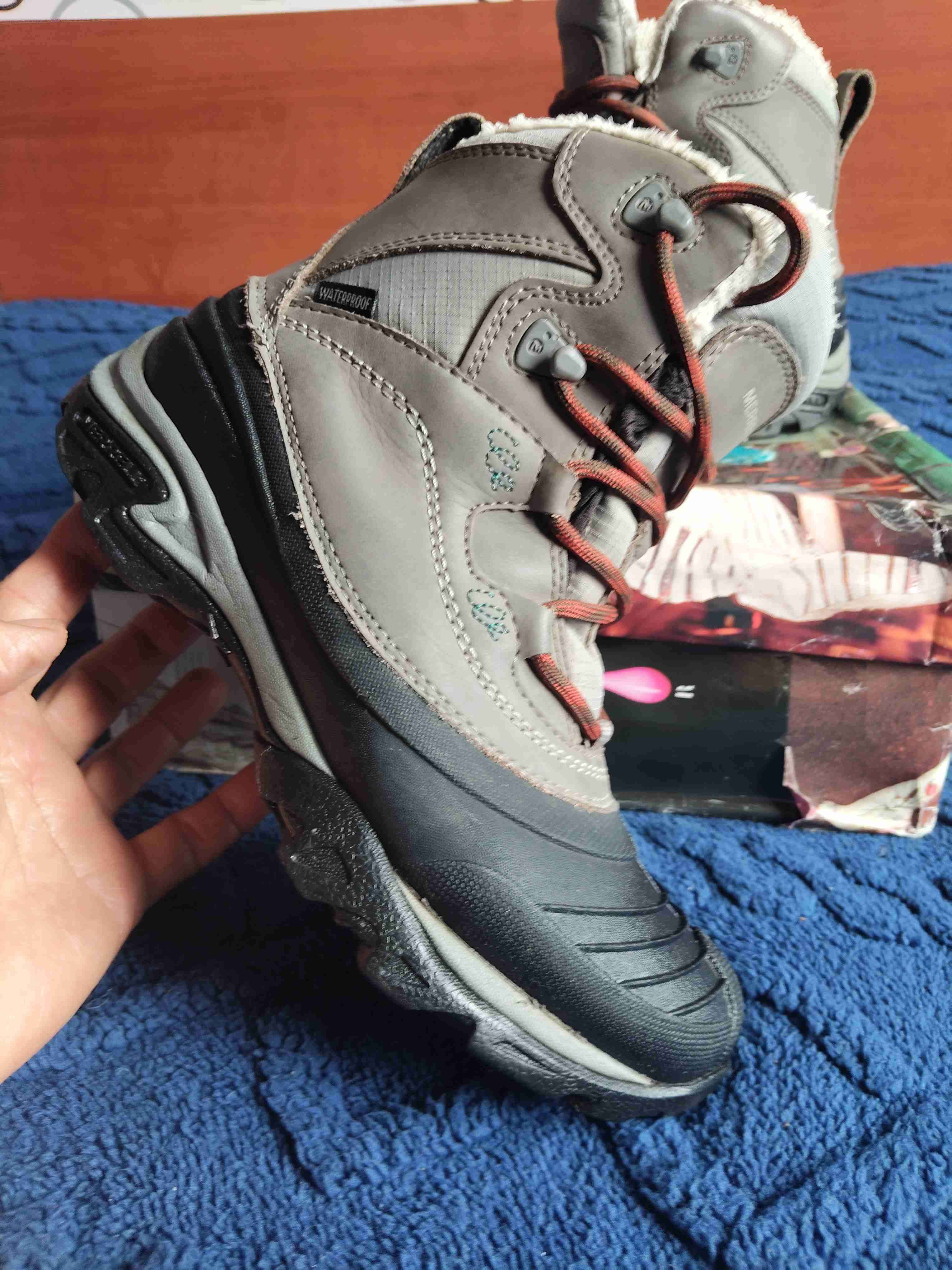 Botas de invierno impermeables grises - miniatura 2