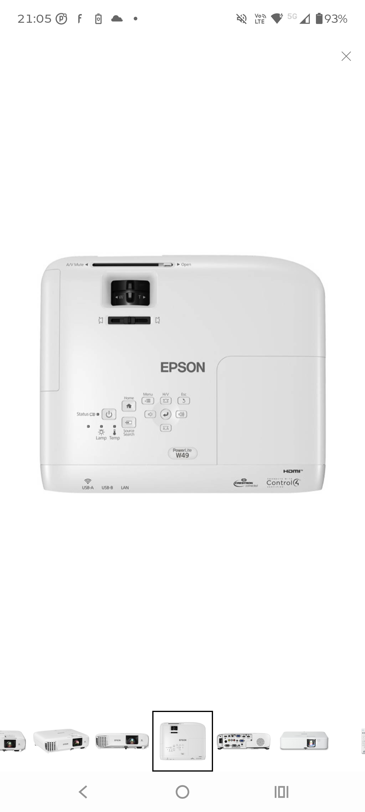 Proyector Epson 119w - 2