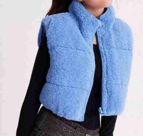 Polar crop azul sin mangas - miniatura 2