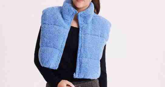 Polar crop azul sin mangas - miniatura 4