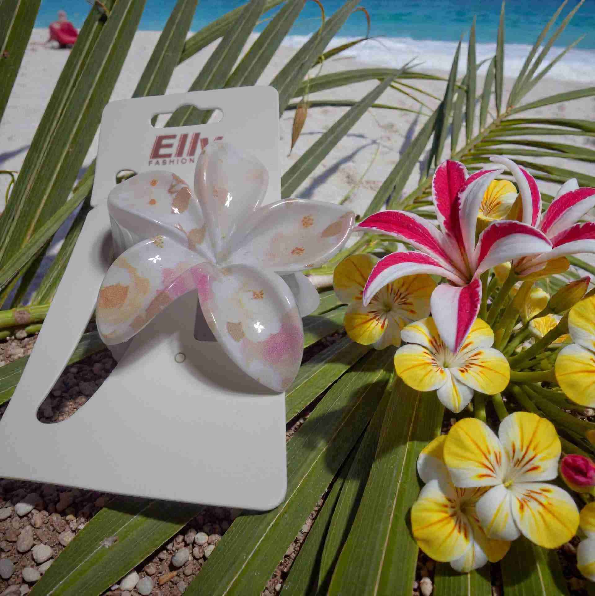 Pinche Flor Hawaii Acrílica  Colores Surtidos - miniatura 2