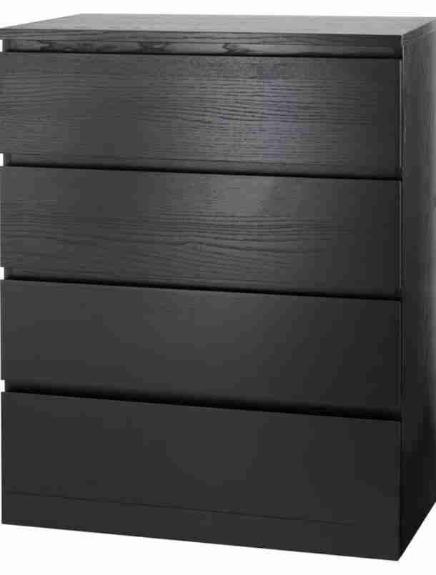 Cómoda de 4 cajones café oscuro - miniatura 2