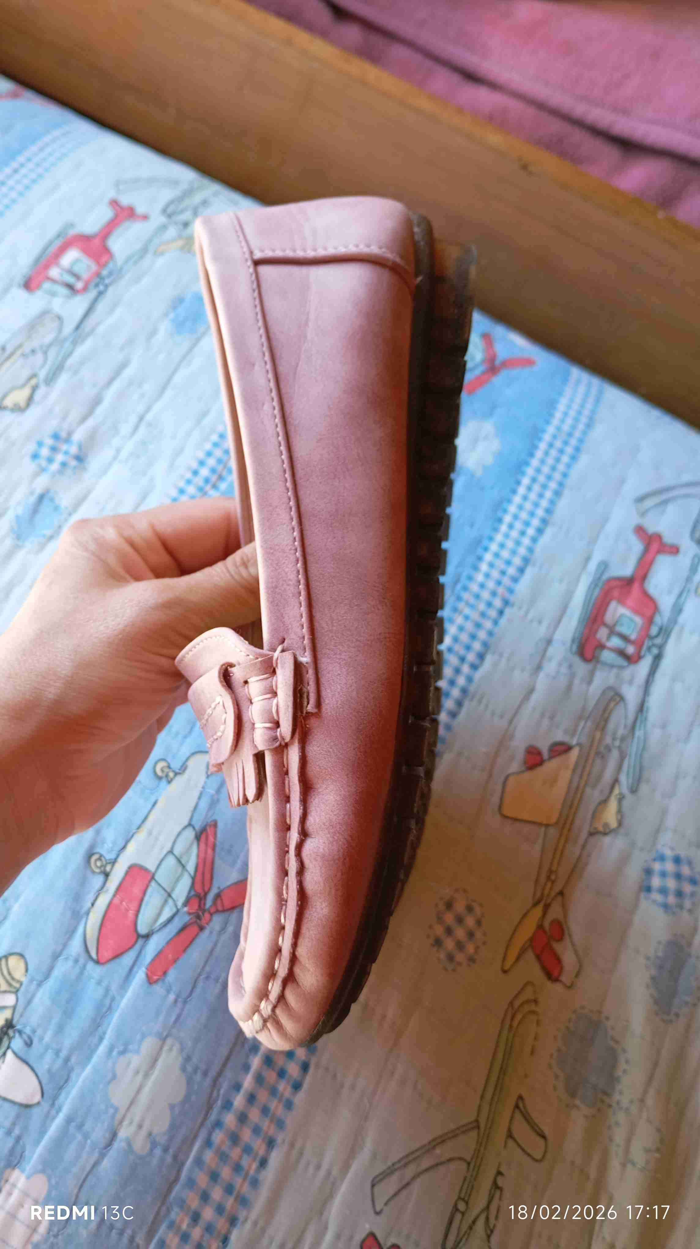 Mocasines rosados de cuero - miniatura 2