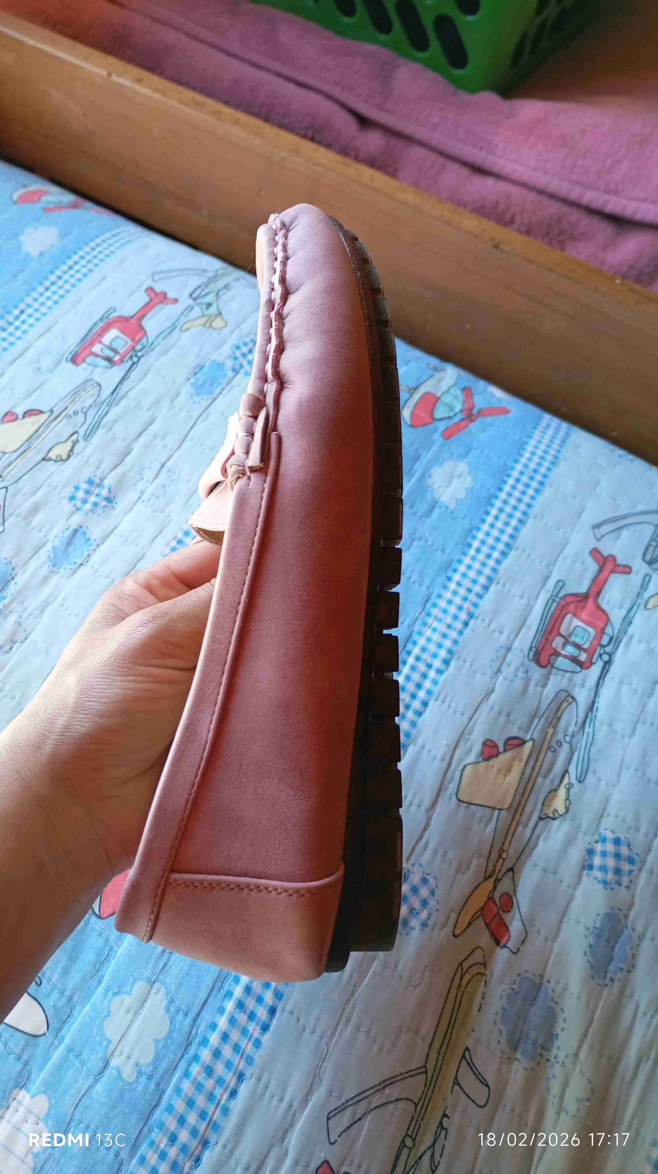 Mocasines rosados de cuero - miniatura 4