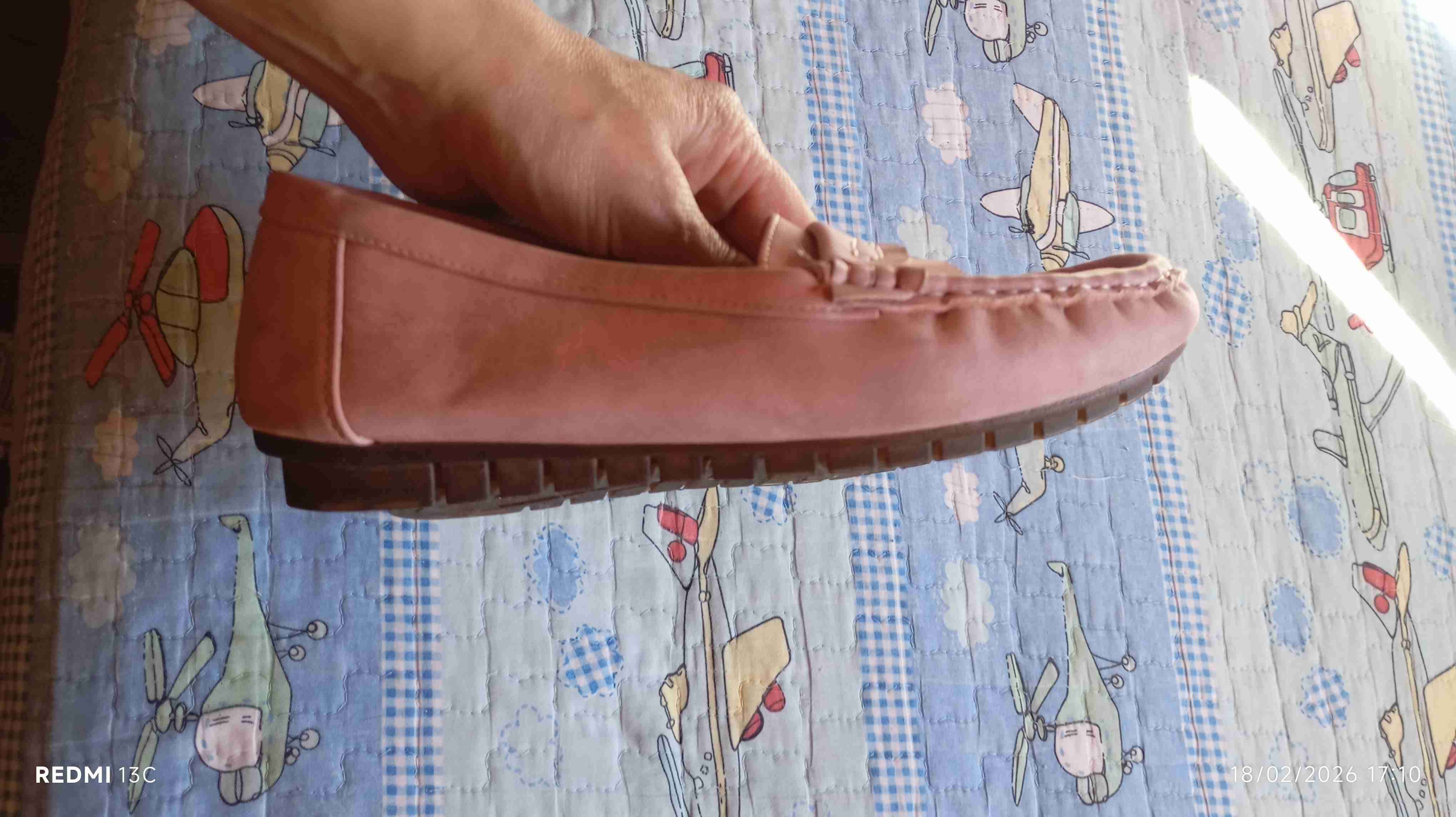 Mocasines rosados de cuero - miniatura 6