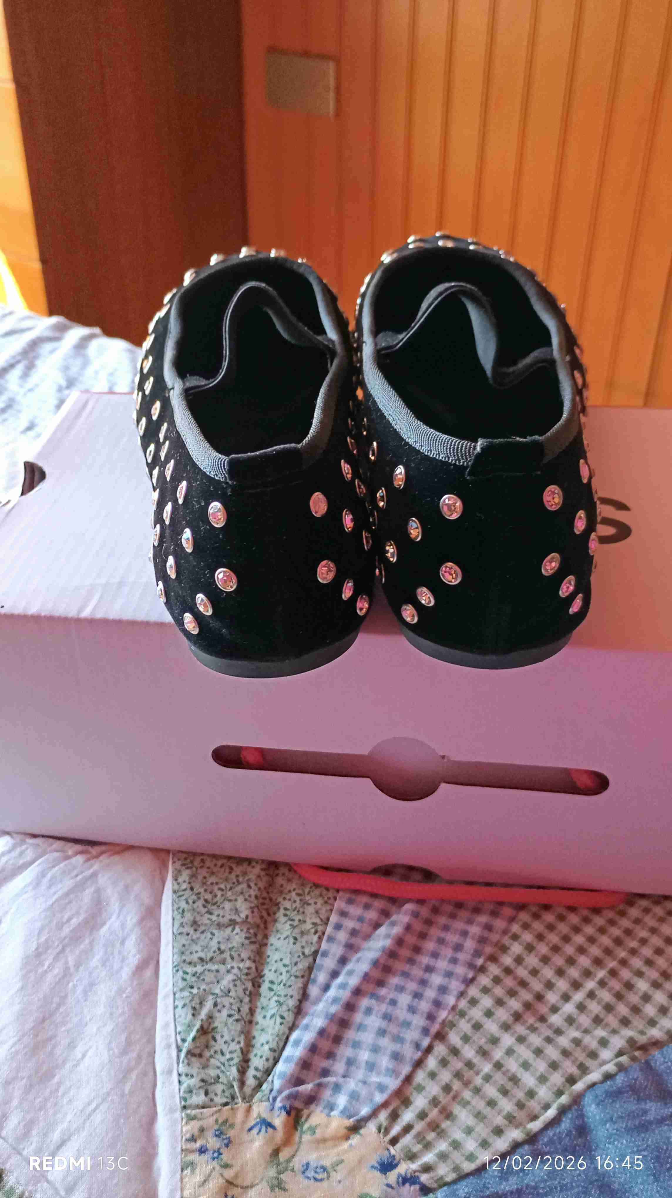 Zapatos planos negros con tachuelas - miniatura 6