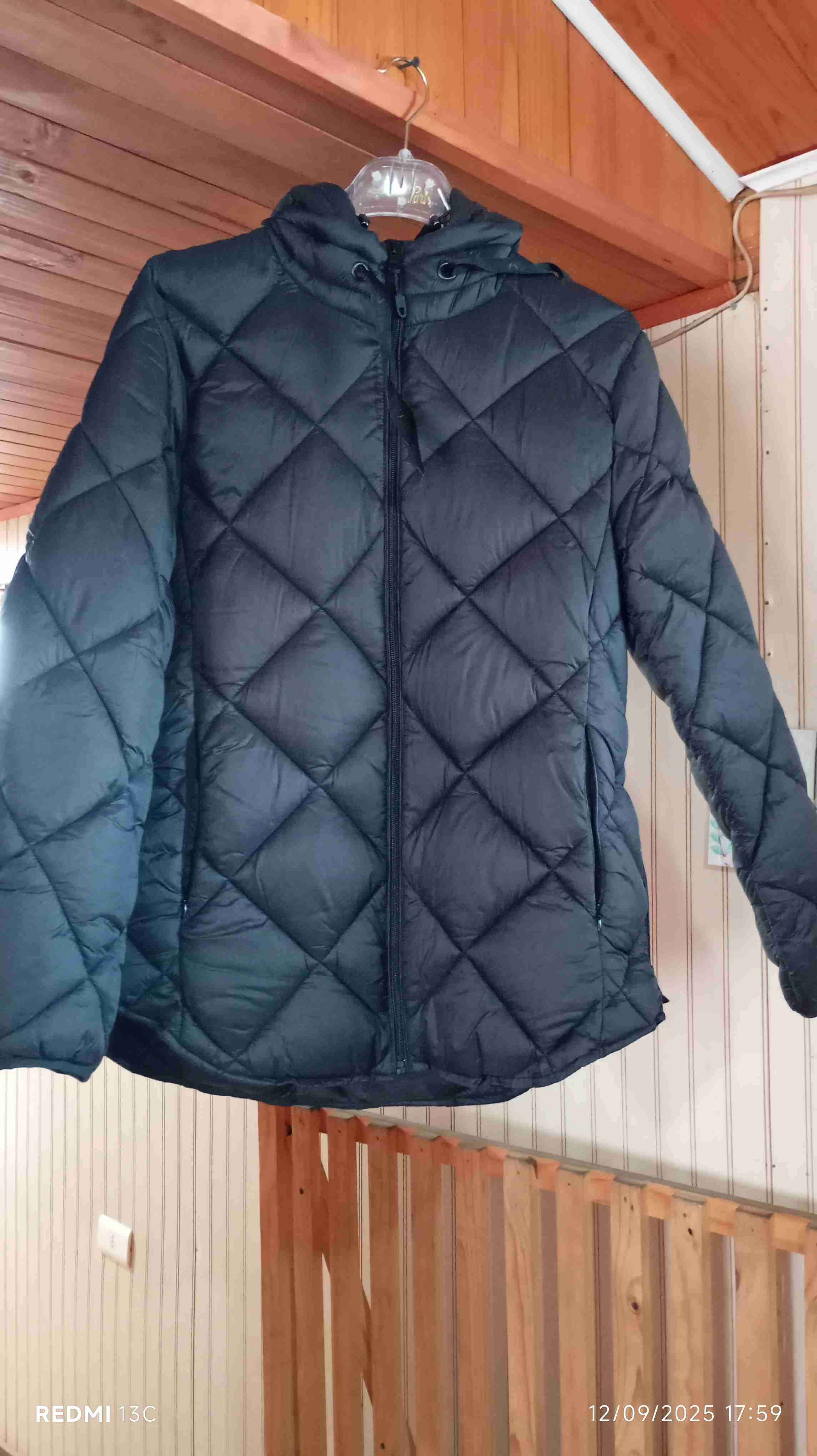 Chaqueta acolchada negra