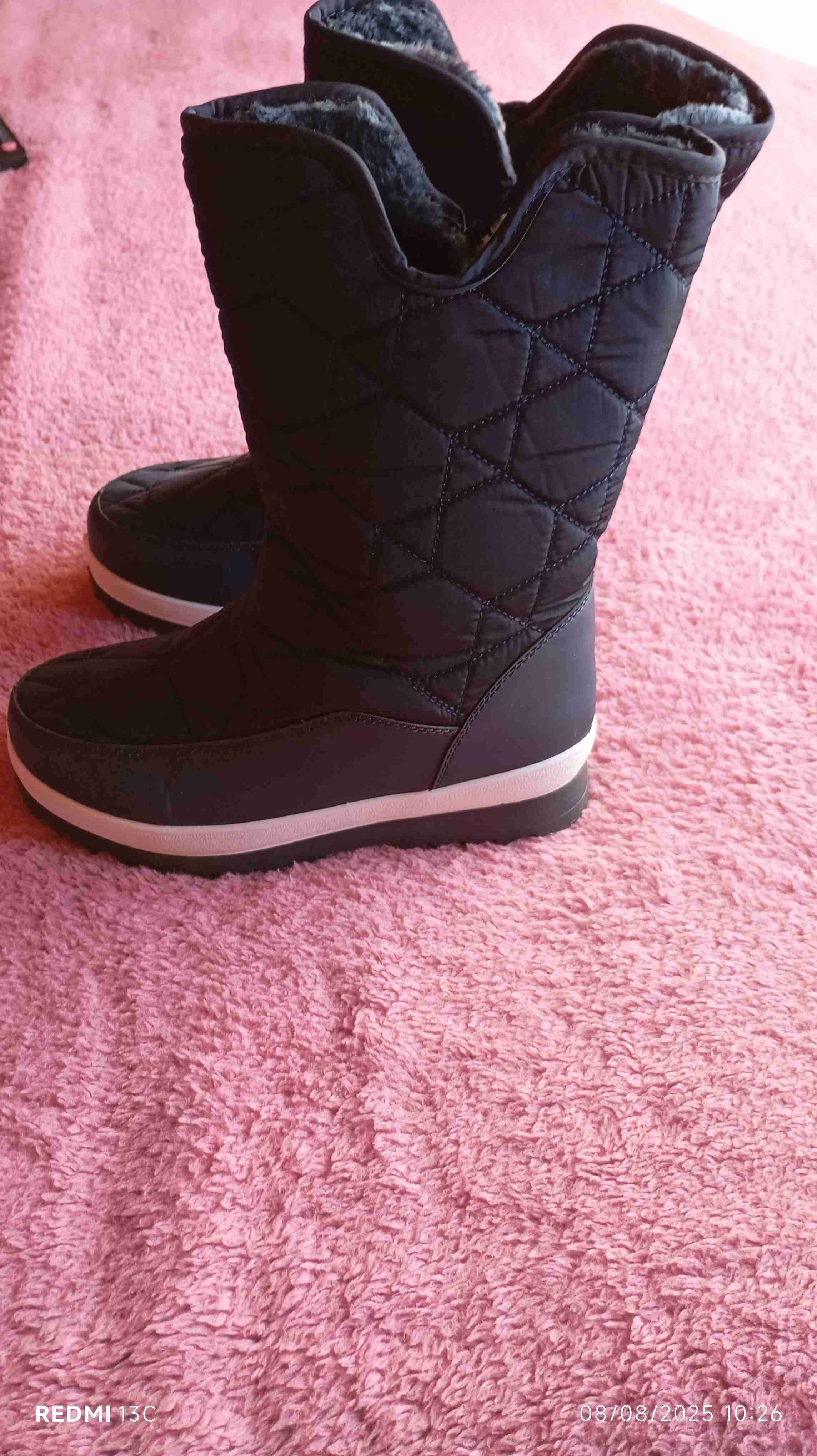 Botas negras acolchadas