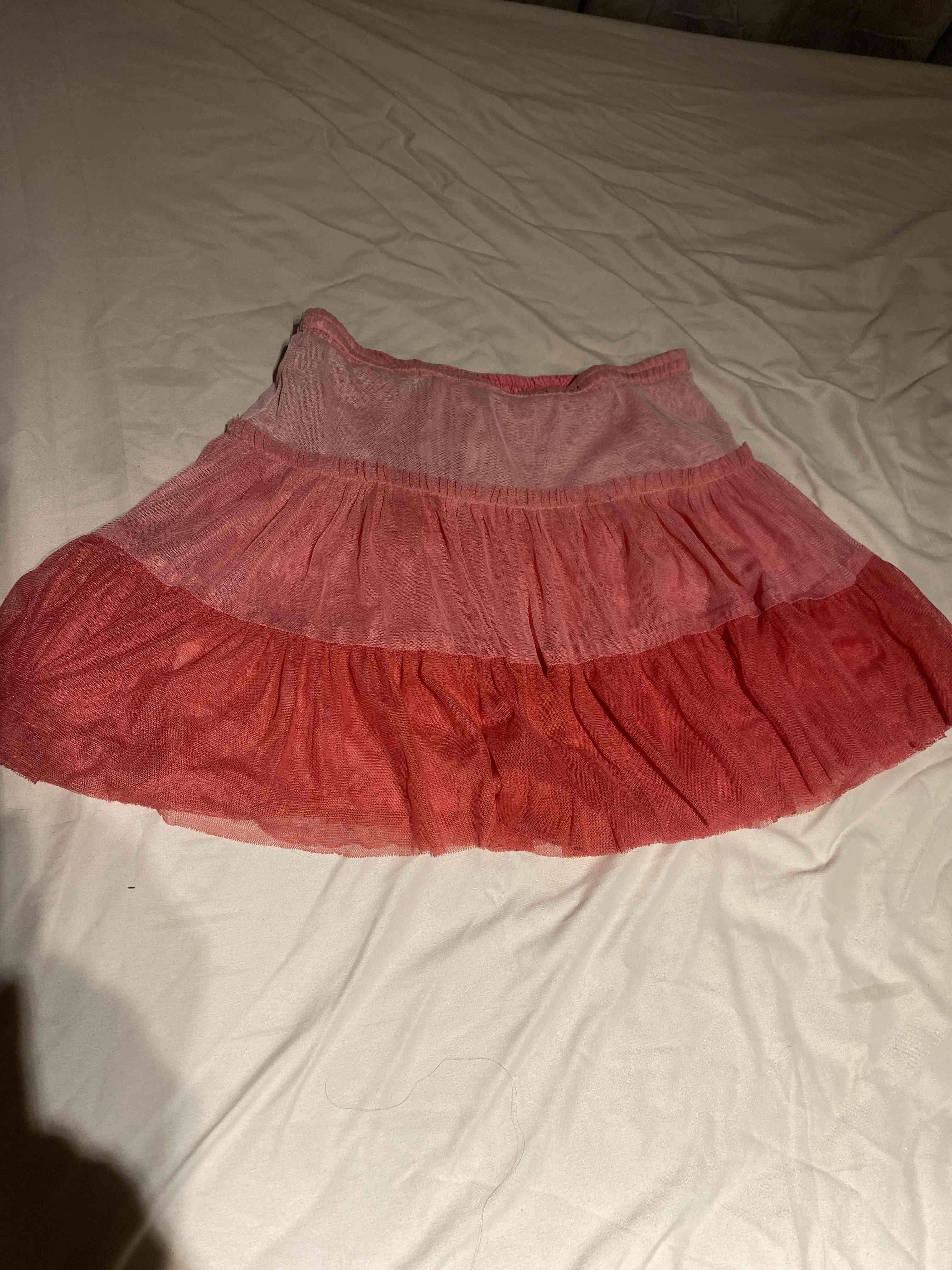 Falda plisada rosa degradé