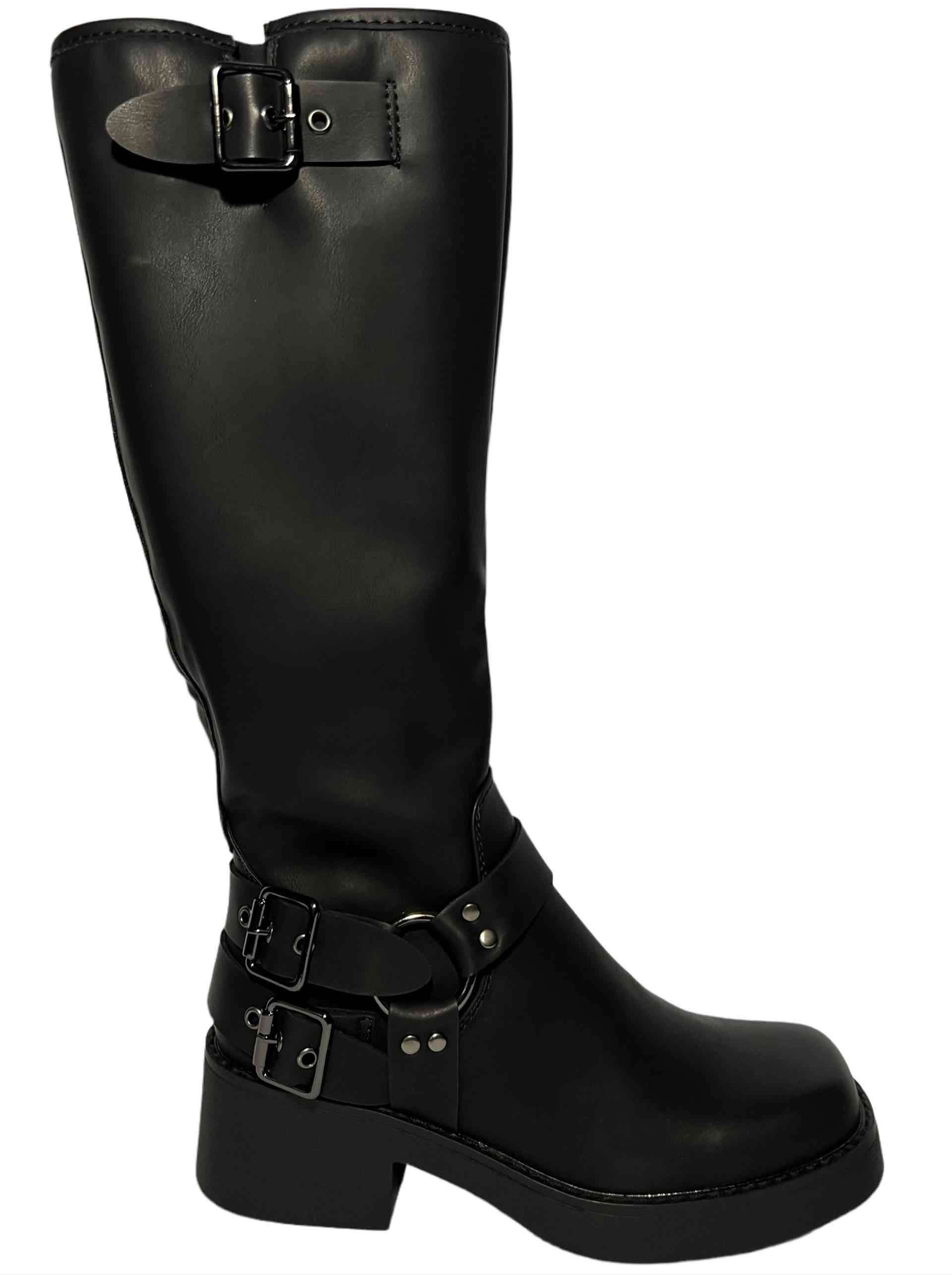 Botas negras de eco cuero - miniatura 4