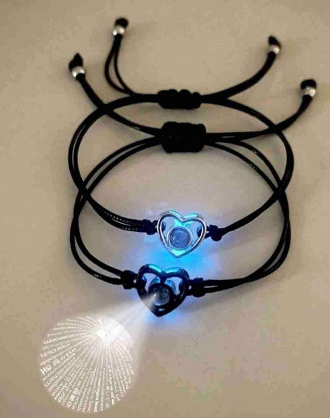 Pulseras de pareja luminosas - miniatura 5