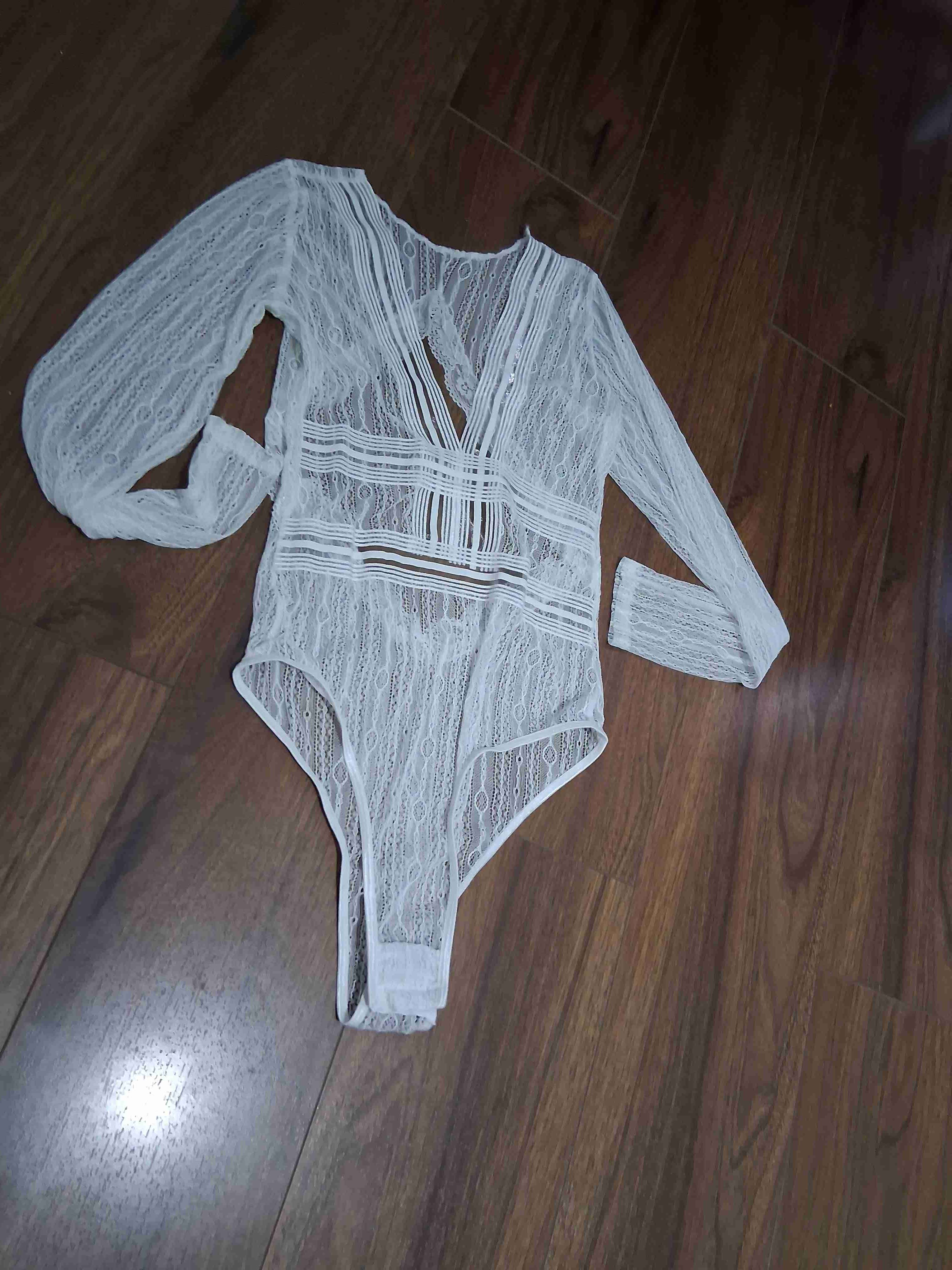 Body de encaje blanco