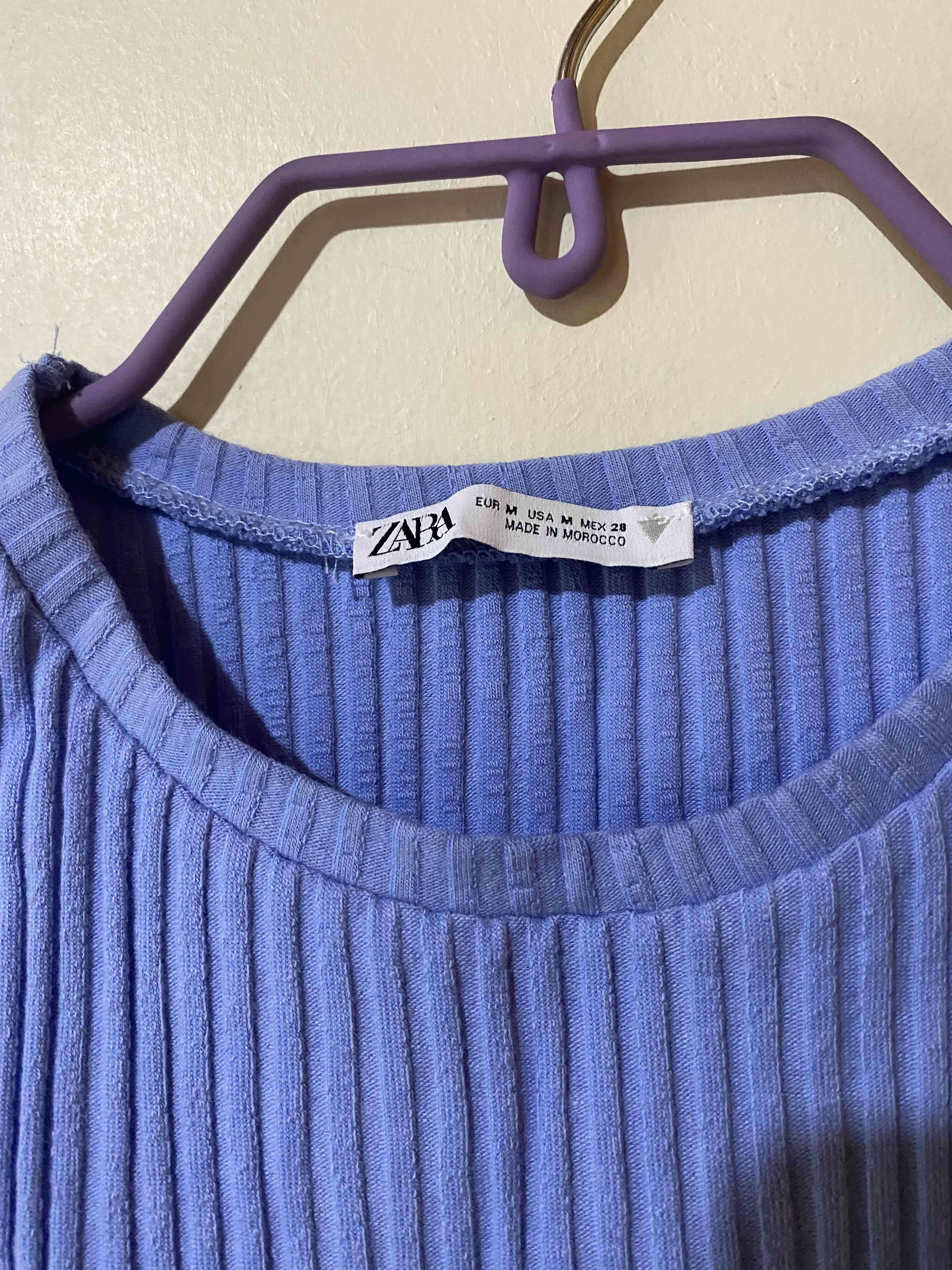 Top azul sin mangas Zara M - miniatura 2