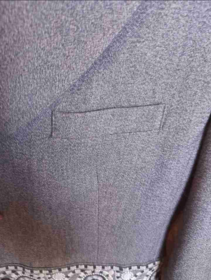 Blazer gris Adolfo diseño único - miniatura 6