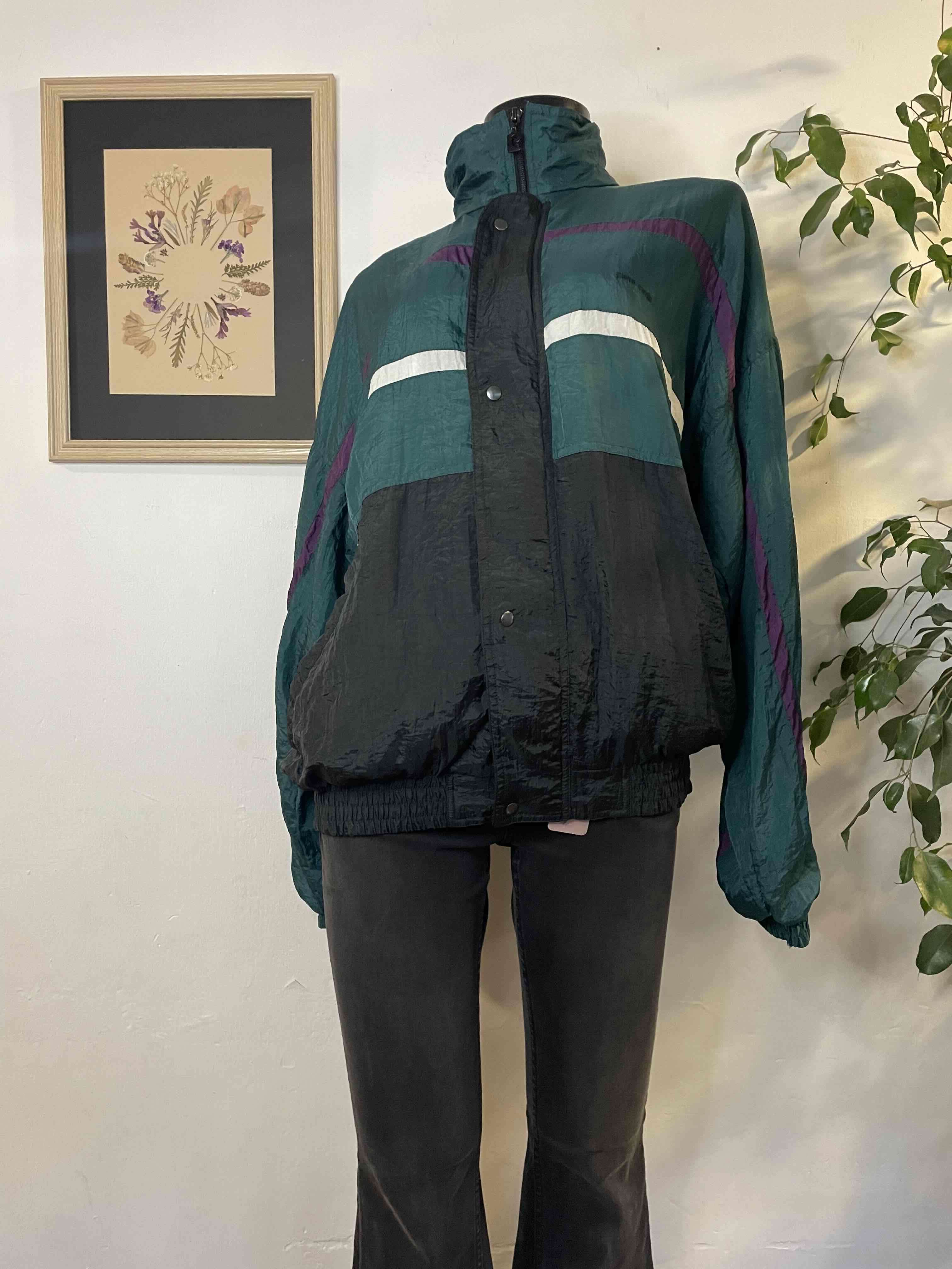 Cortaviento retro multicolor - miniatura 2