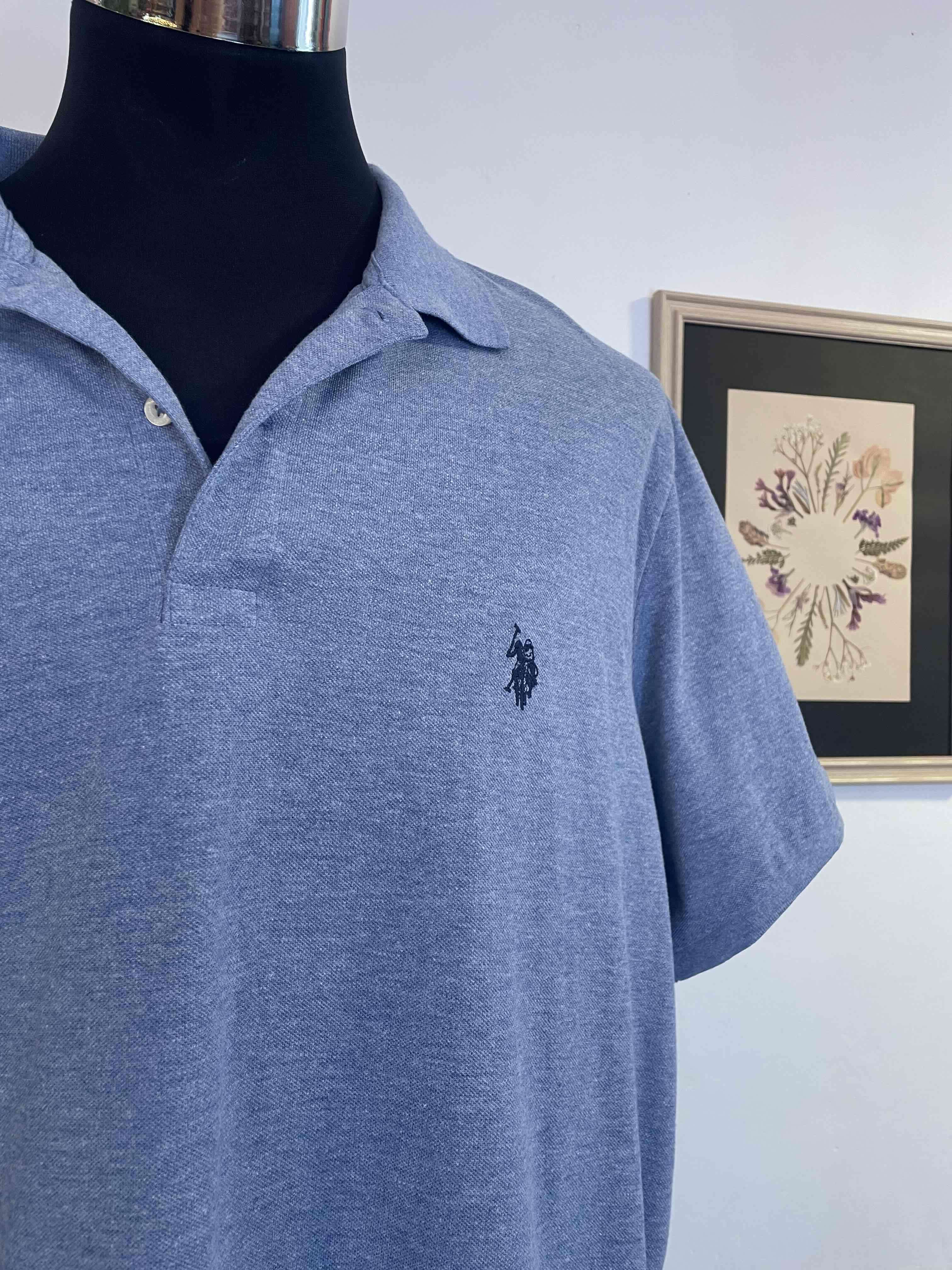 Polera polo azul hombre - miniatura 2
