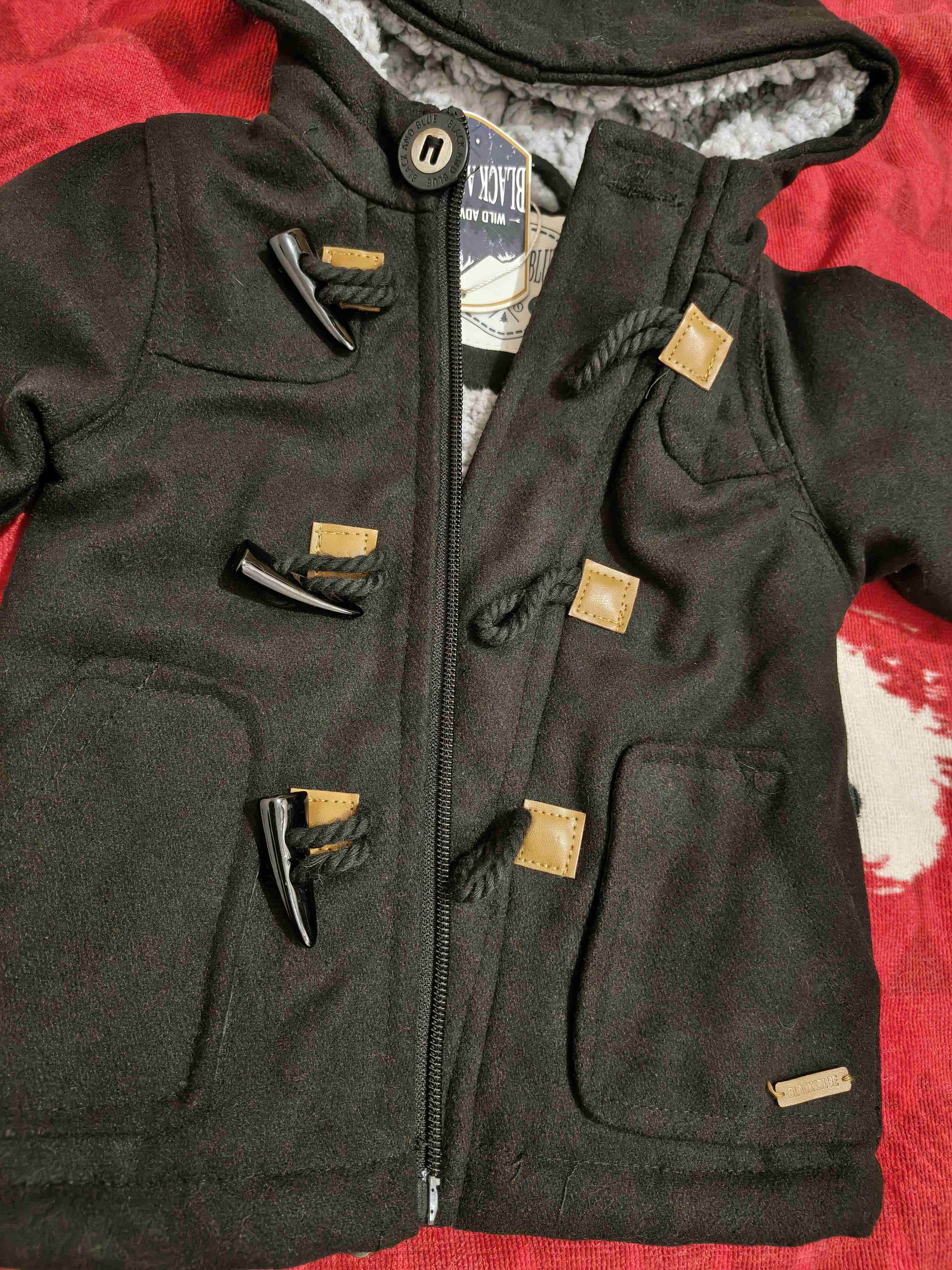 Abrigo talla 3 neses con capucha Black AND Blue - miniatura 5