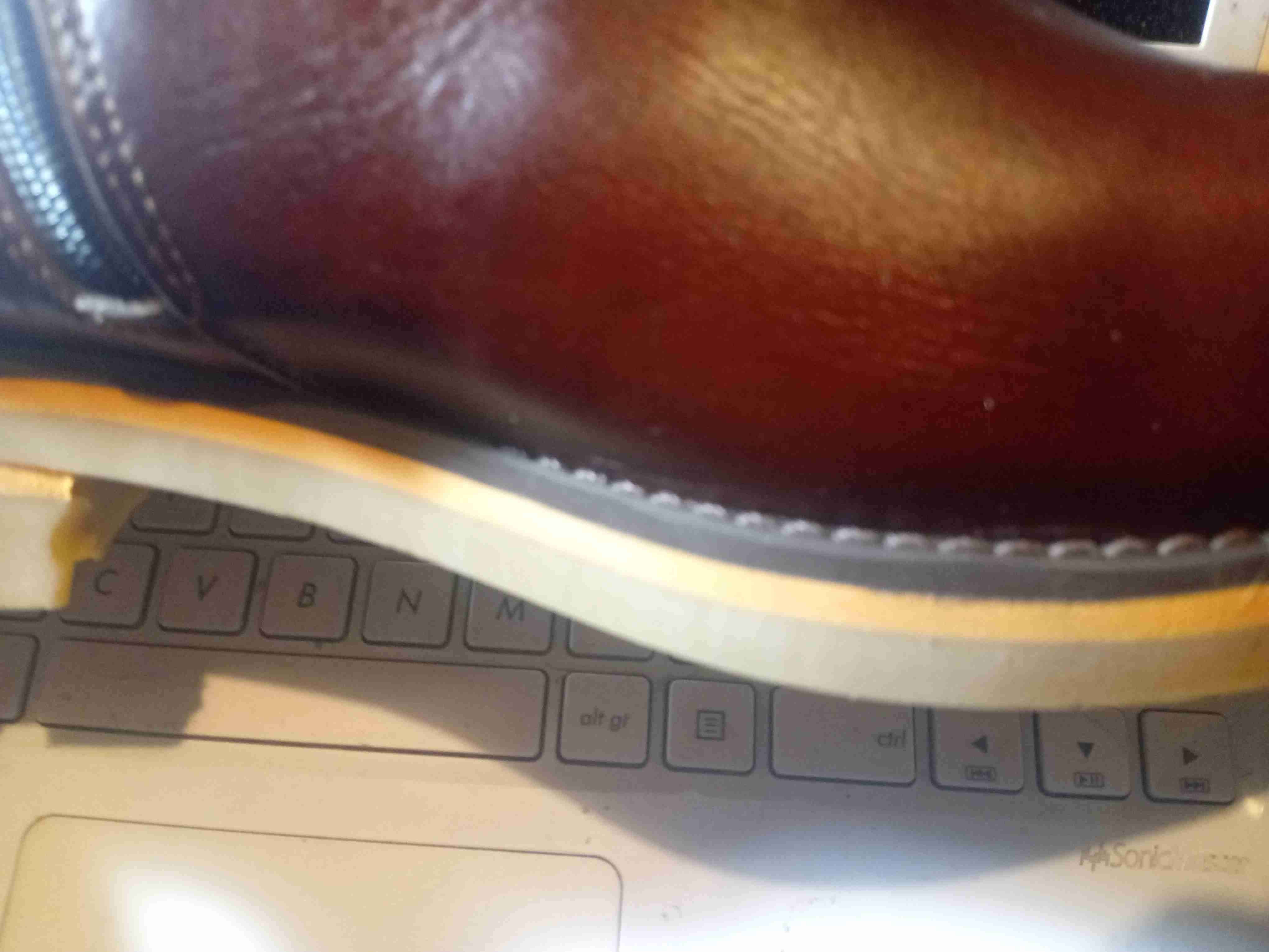 Botín de cuero café fabricación chilena - 2