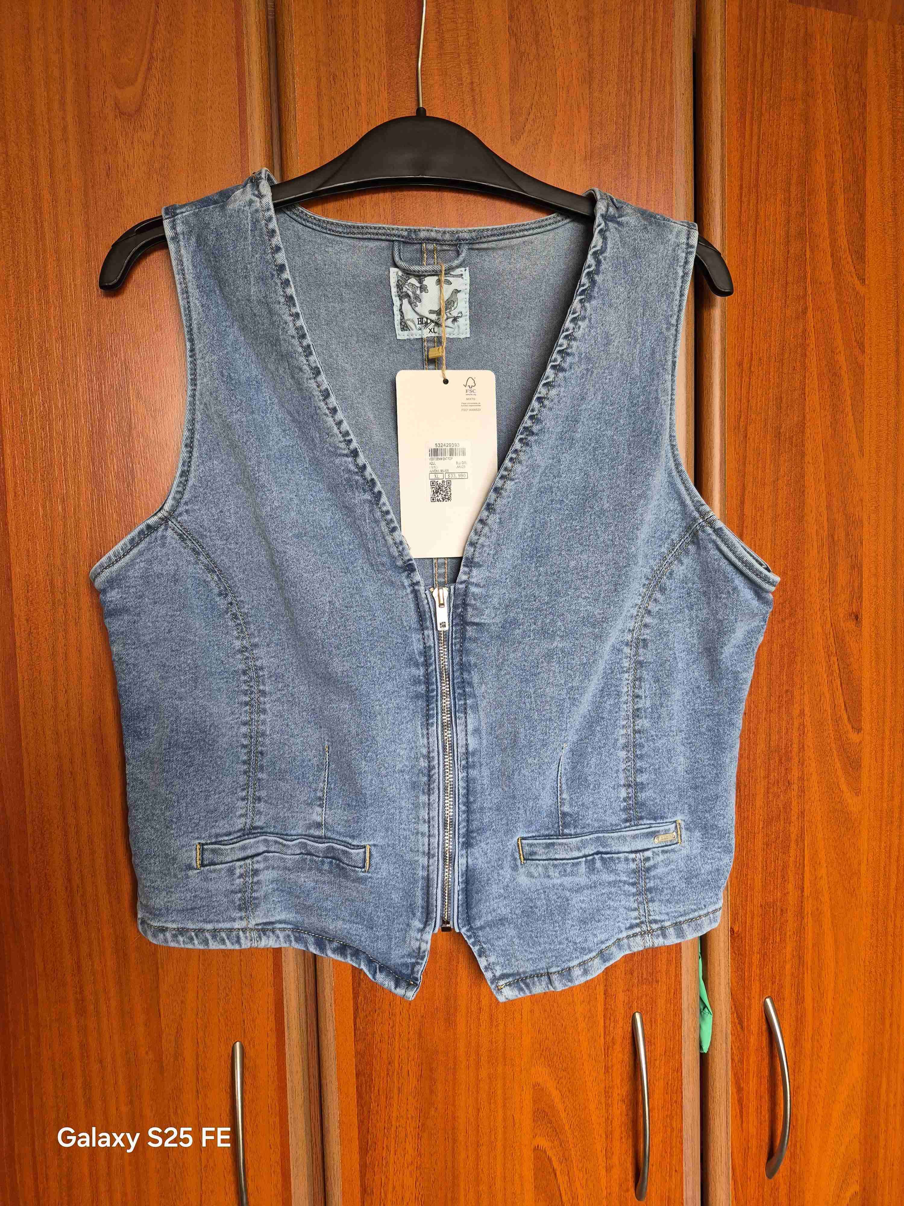 Gilet de mezclilla - miniatura 2