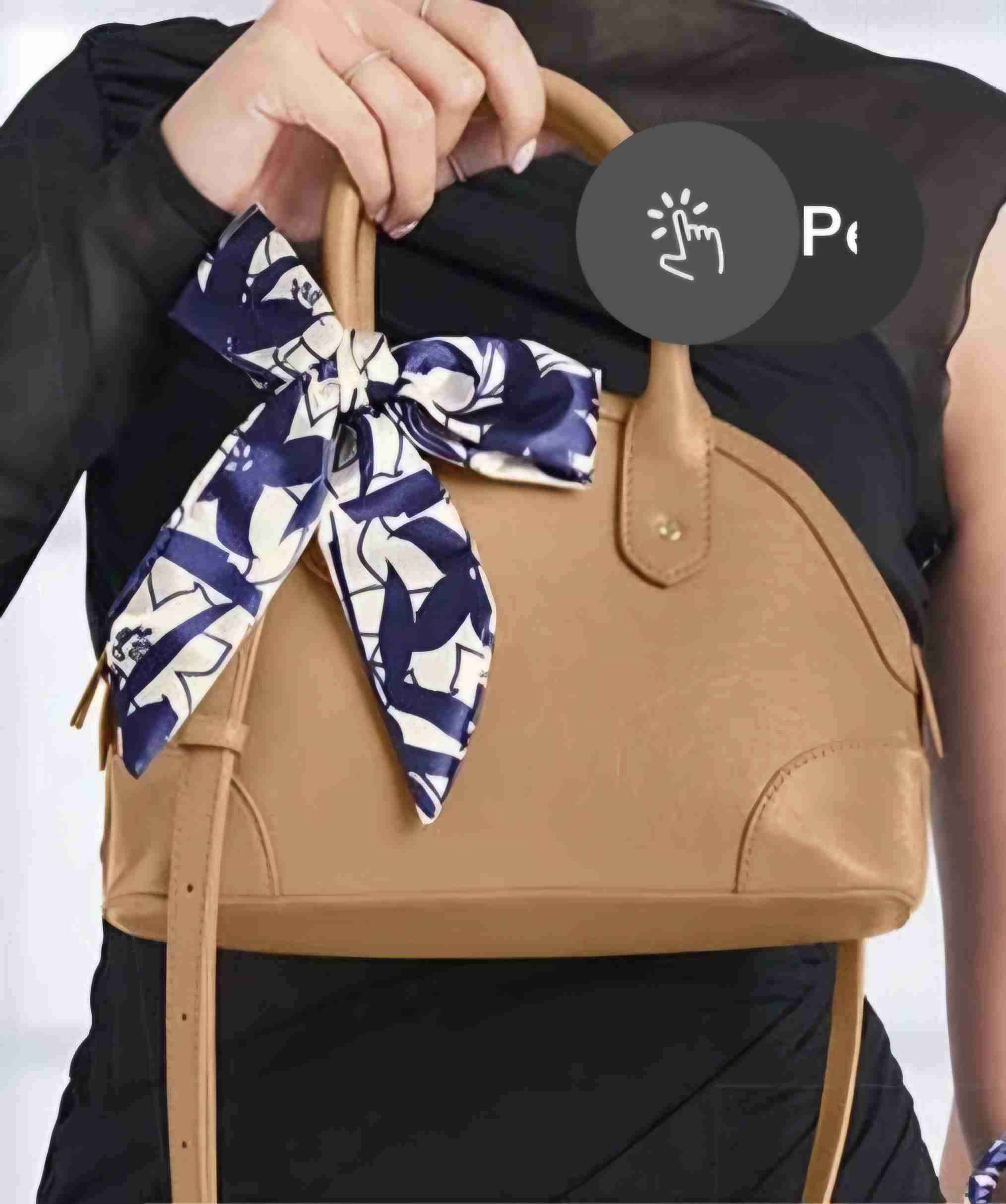 Bolso con pañuelo decorativo - miniatura 3