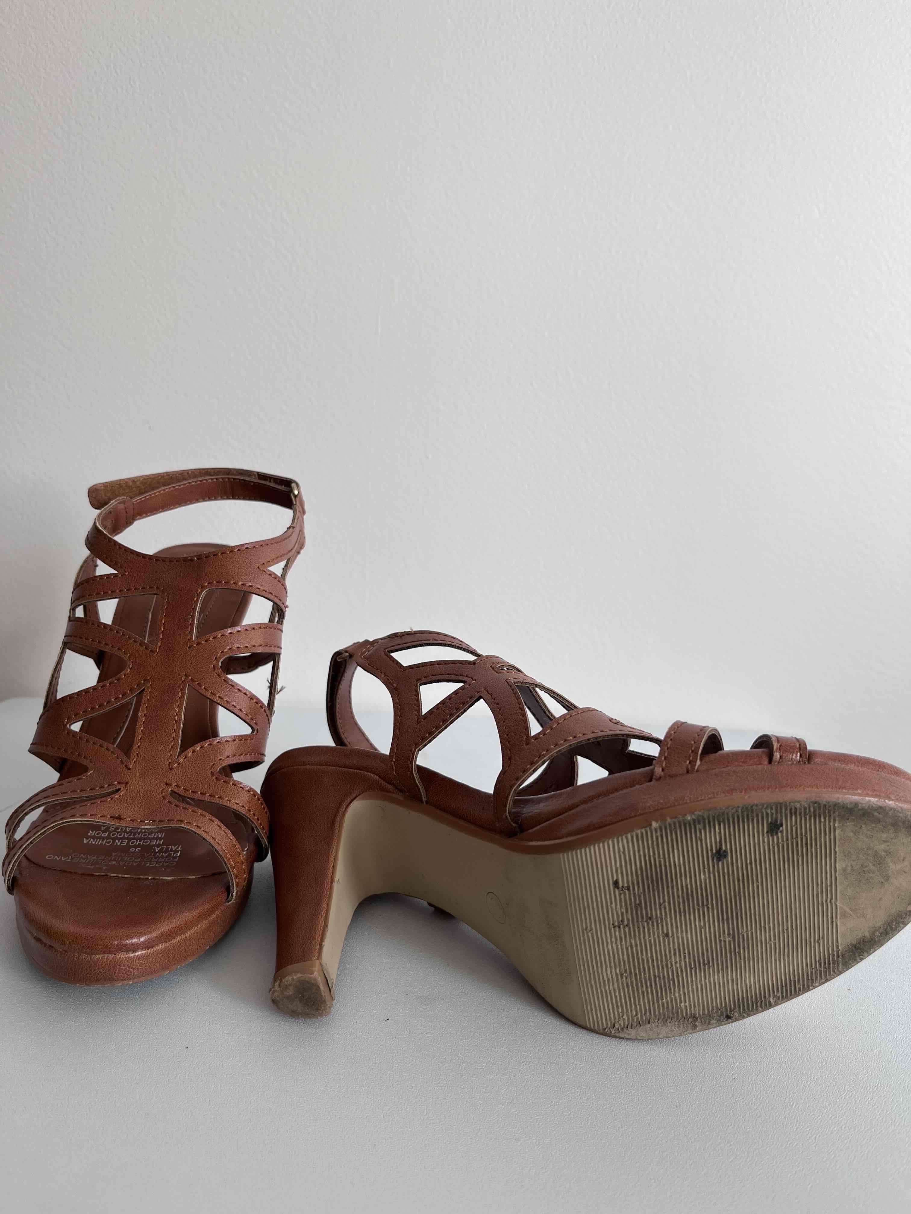 Sandalias color Tostado, - miniatura 3