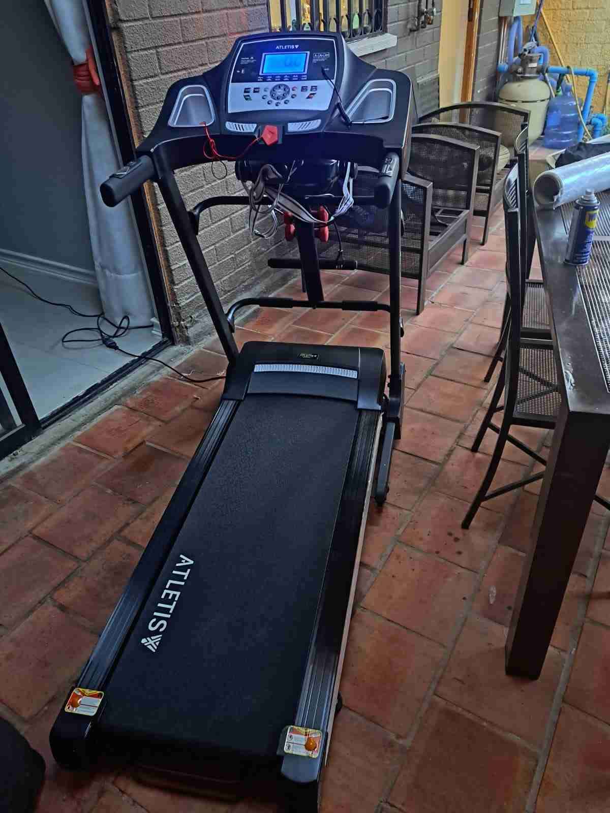 Caminadora eléctrica con pesas - miniatura 2