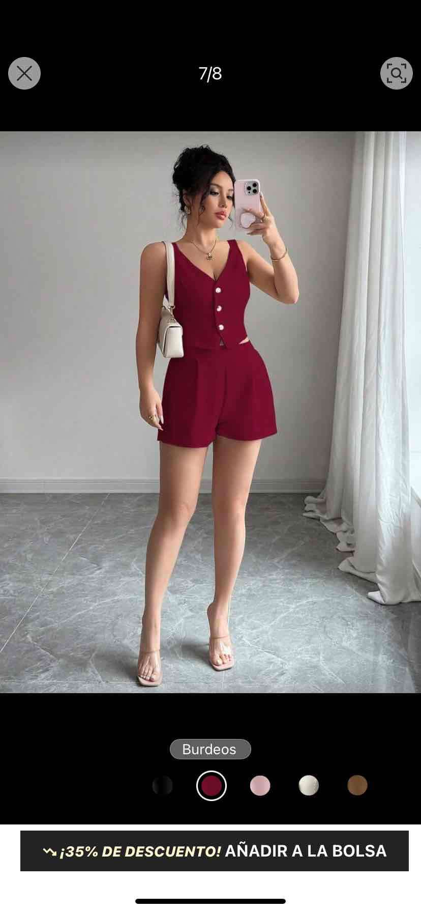 Conjunto Rojo de dos piezas talla M - miniatura 3
