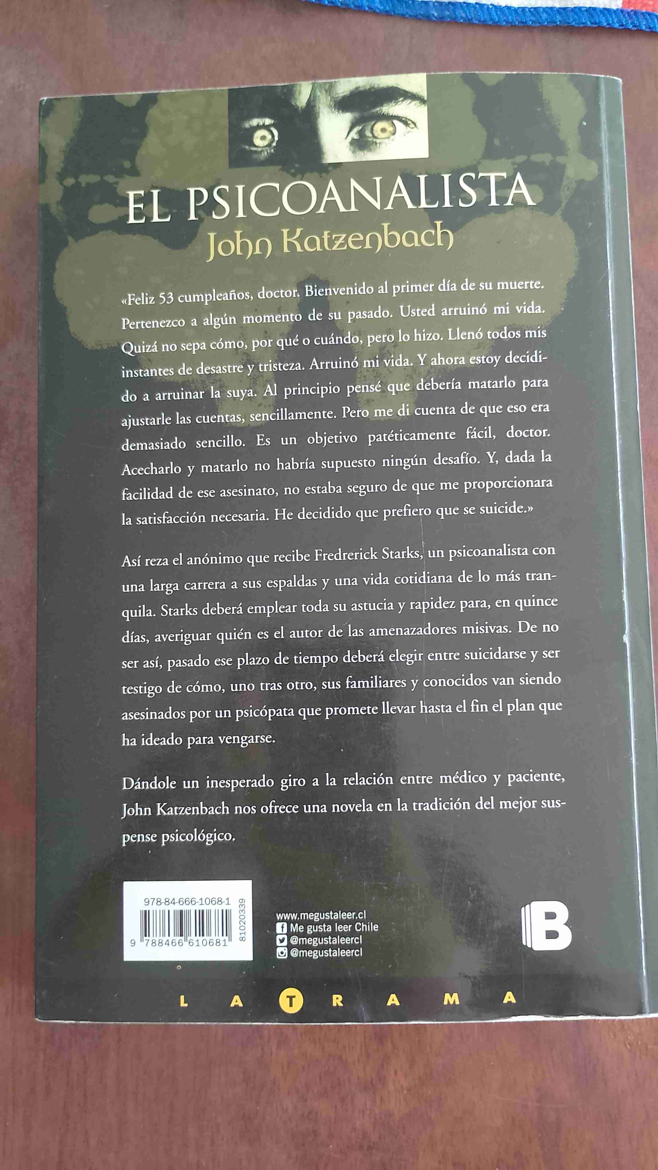 Libro 'El Psicoanalista' John Katzenbach - miniatura 3