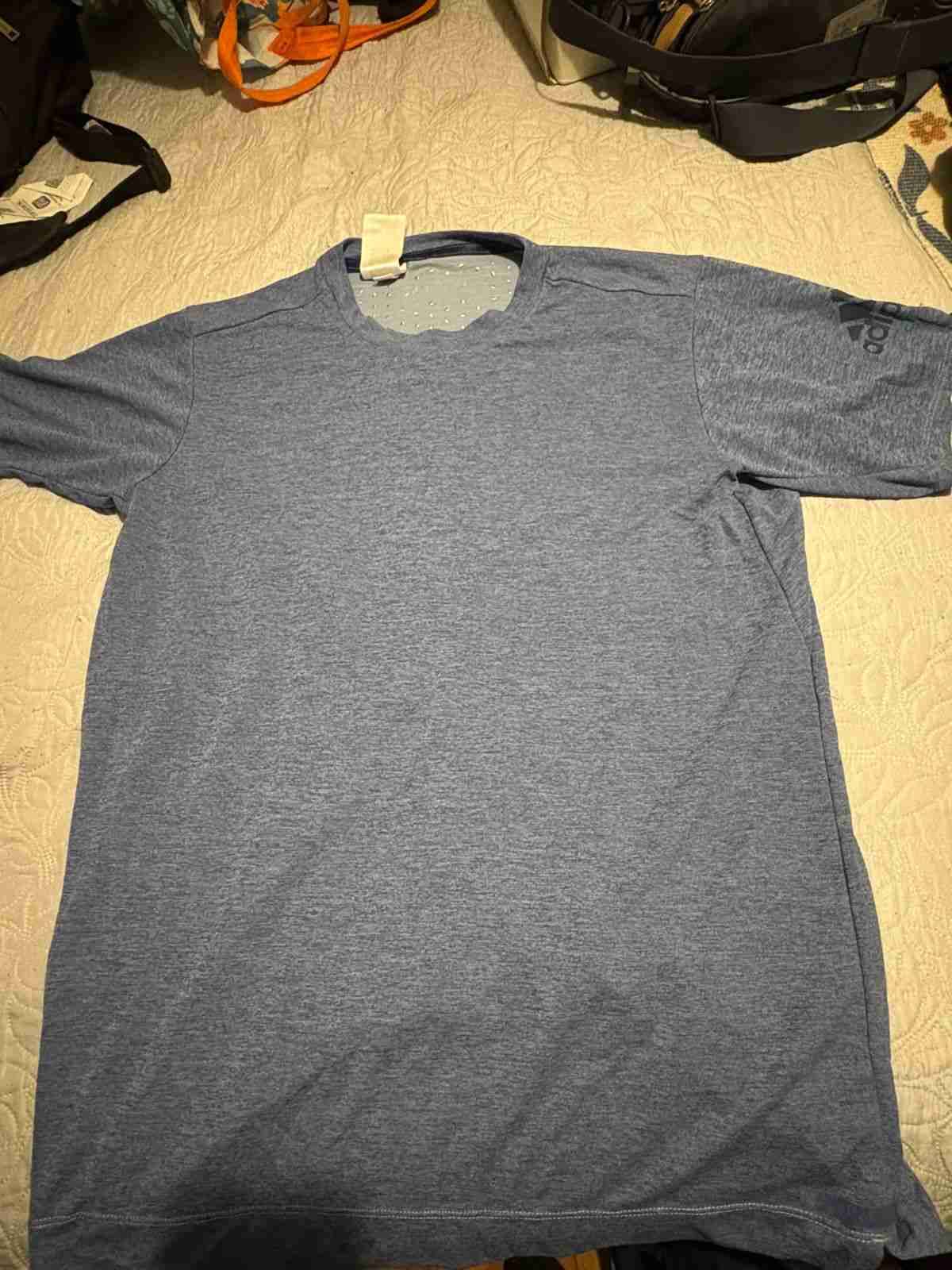 Polera deportiva azul Adidas - miniatura 5