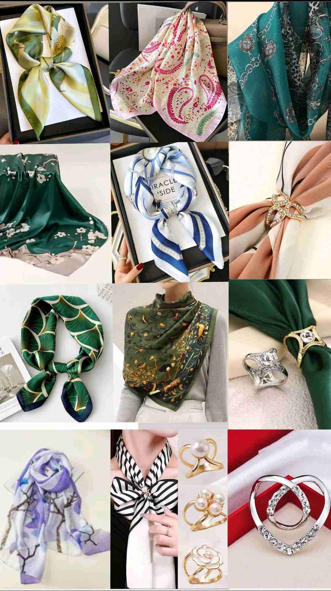 Pañuelos de seda y accesorios