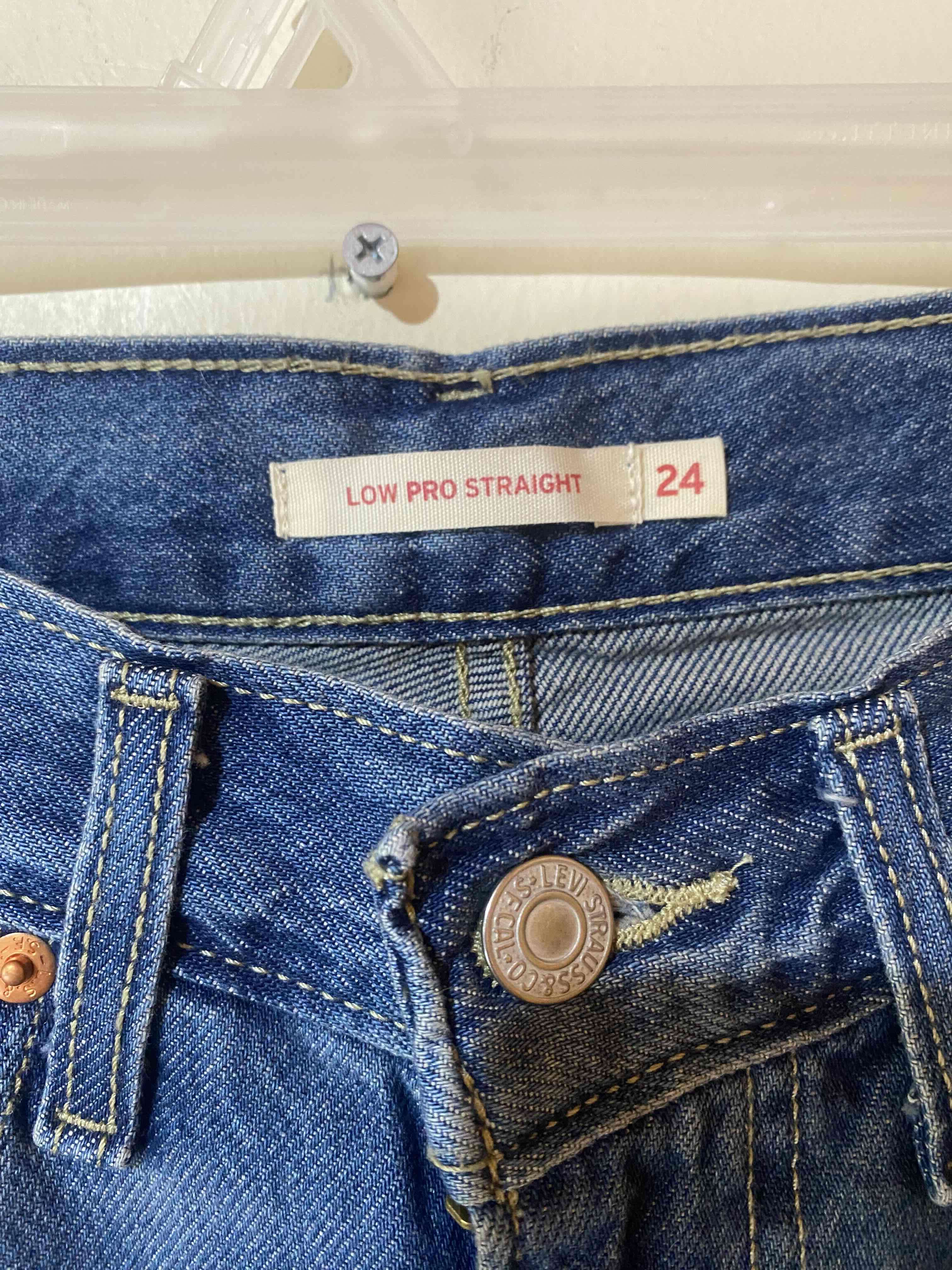 Jeans Levis azules rectos talla 24 - miniatura 2