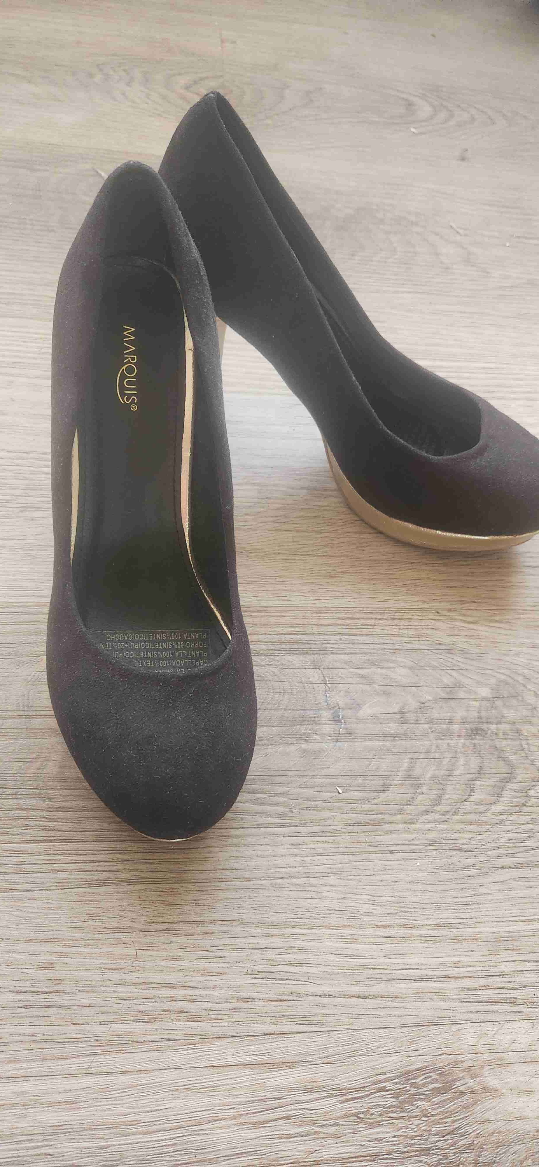 Zapatos de taco negro Marquis