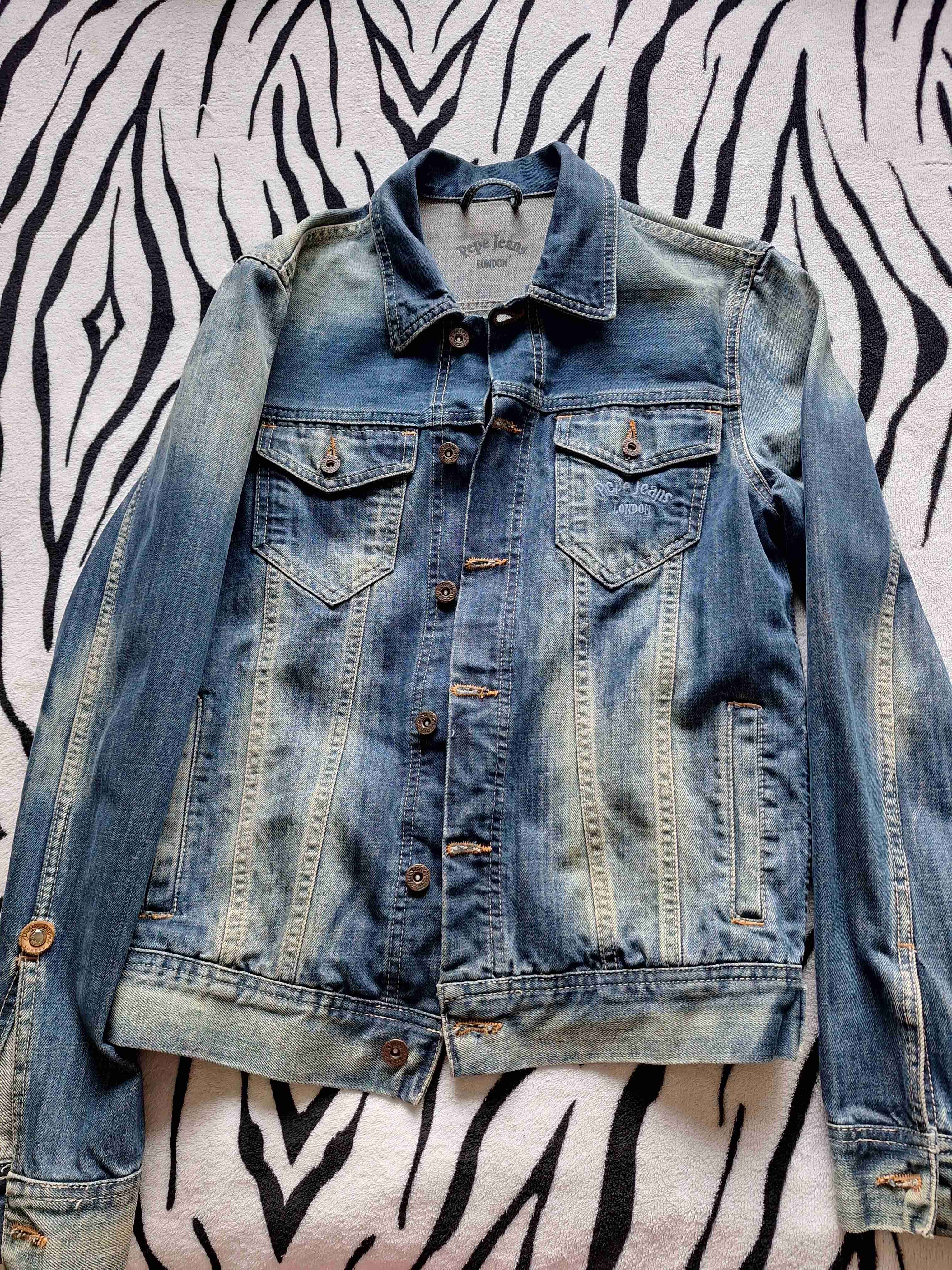 Chaqueta de mezclilla azul