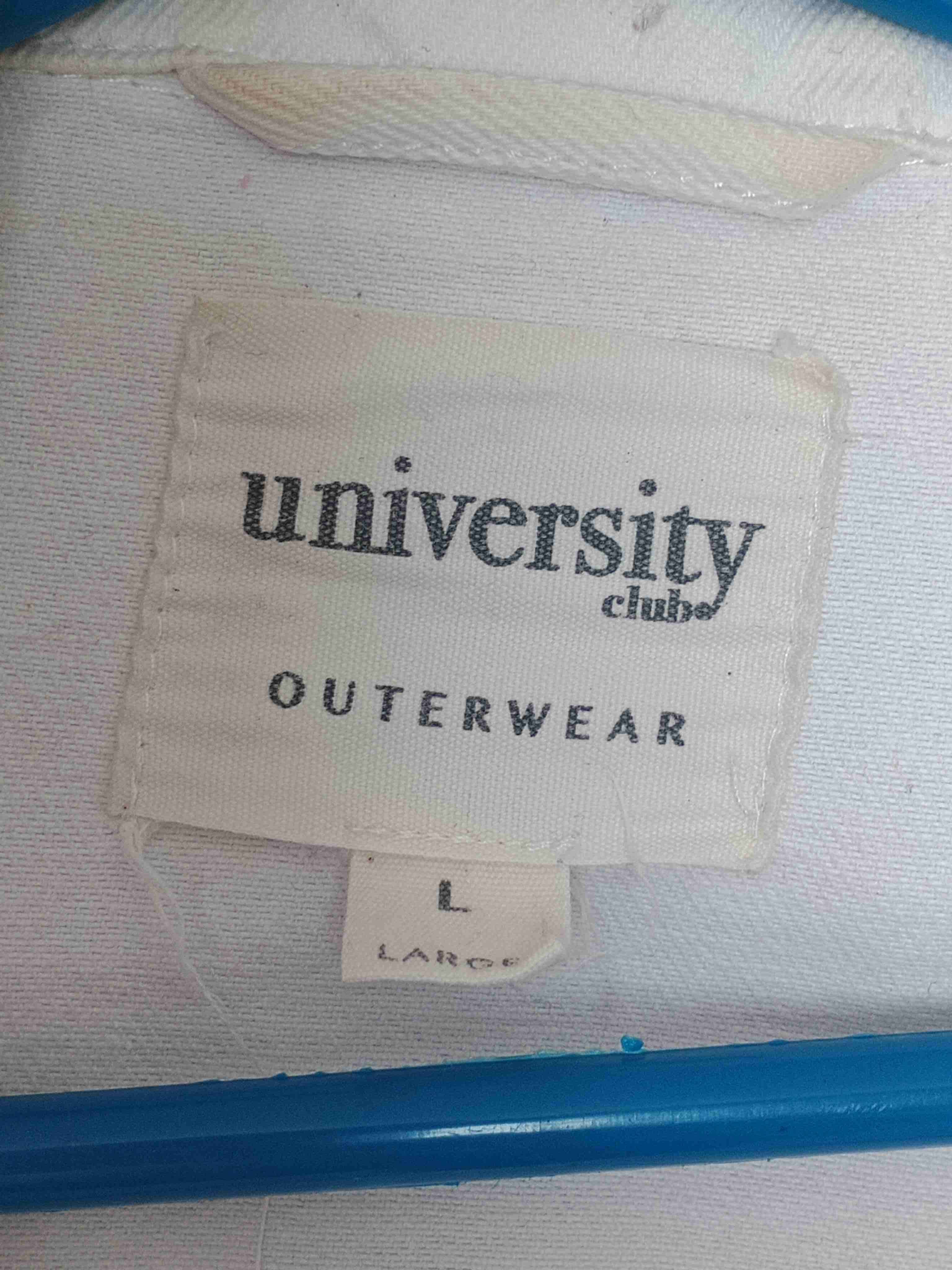 Chaqueta blanca de mezclilla university club - miniatura 3