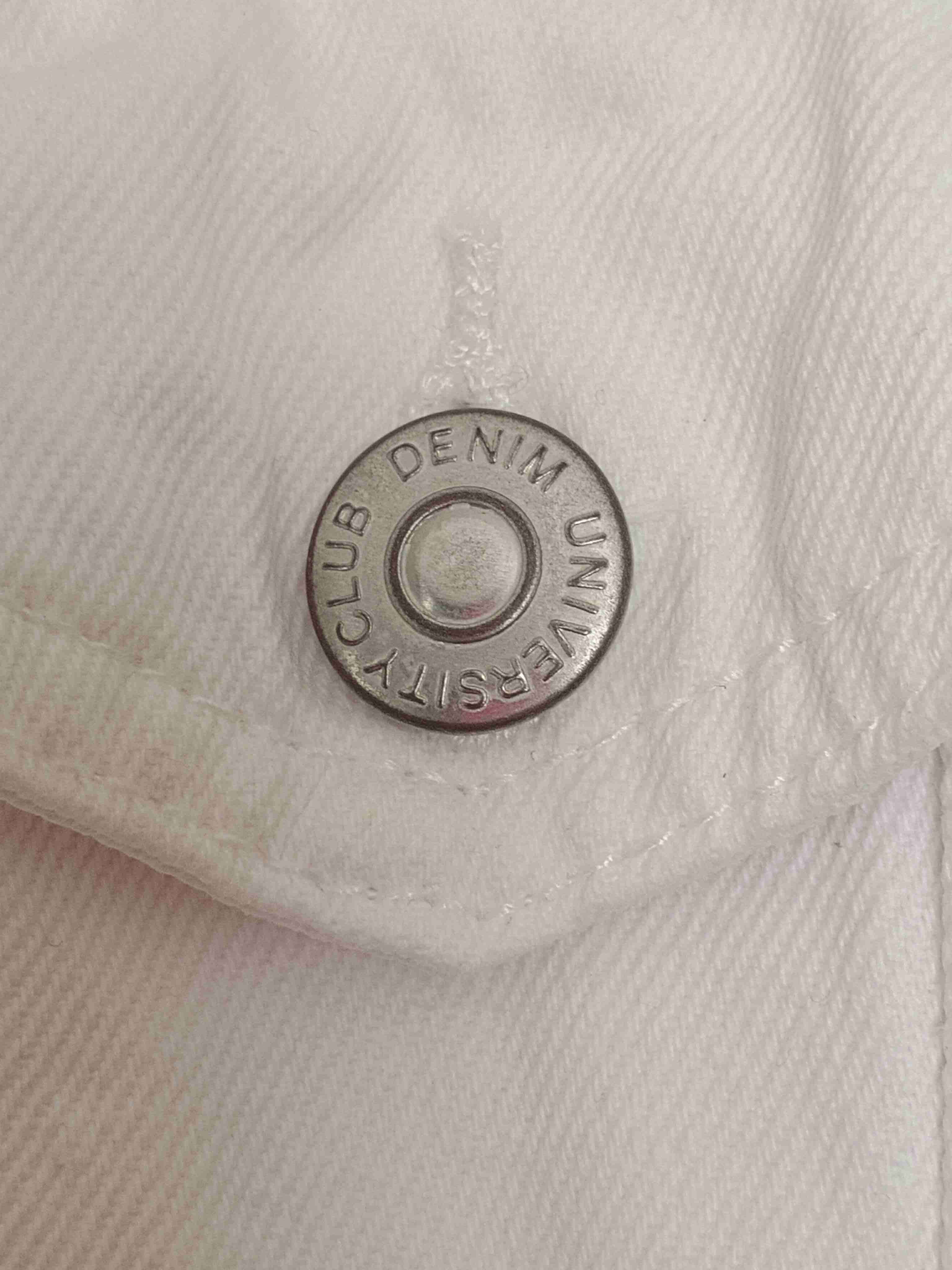 Chaqueta blanca de mezclilla university club - miniatura 4