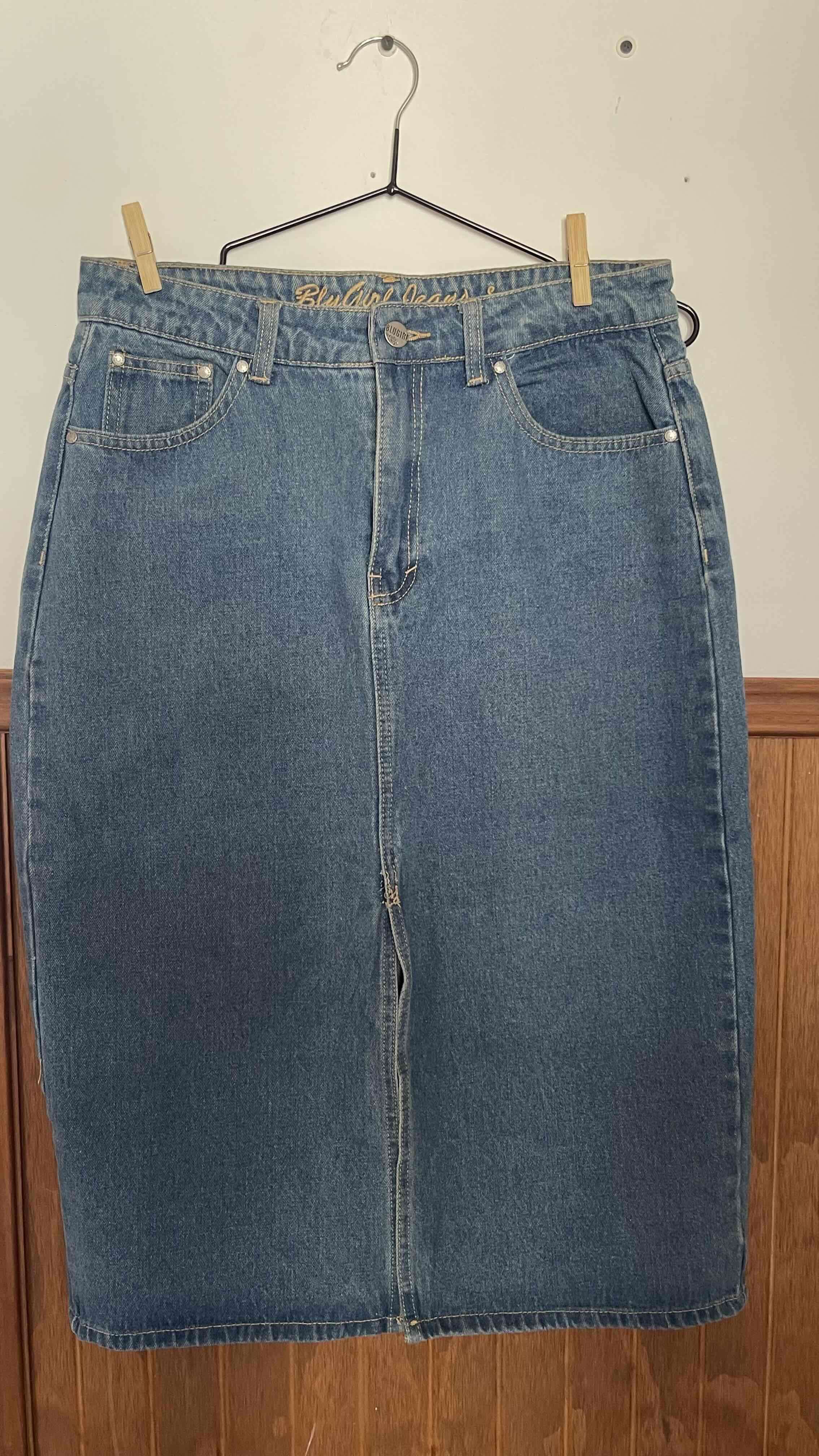 Falda de mezclilla azul