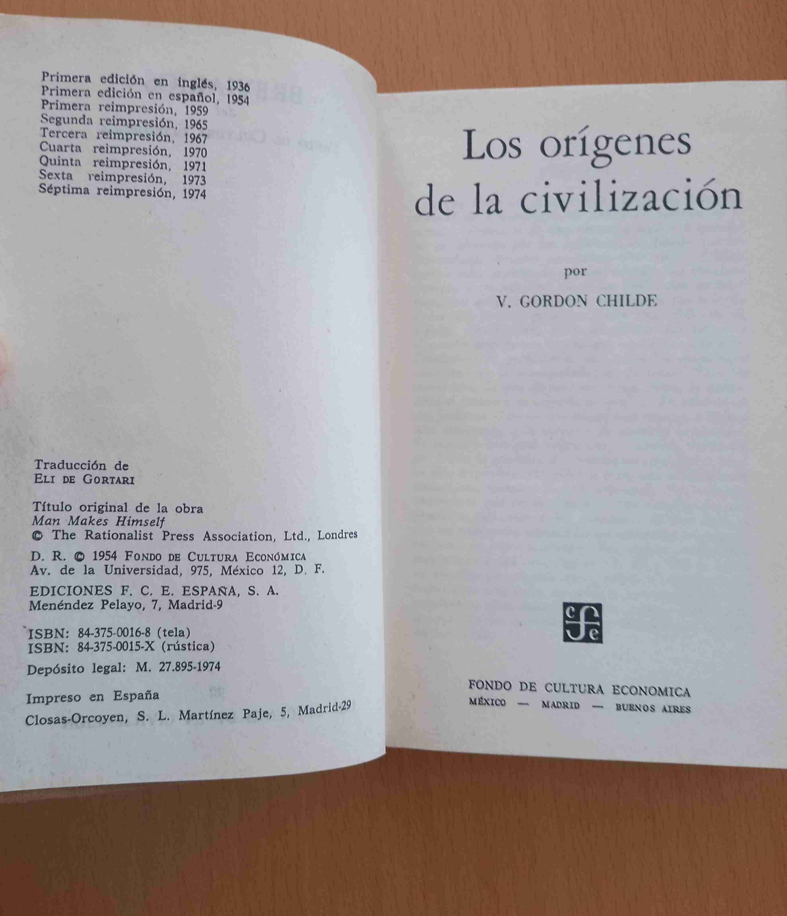 Libro 'Los orígenes de la civilización'