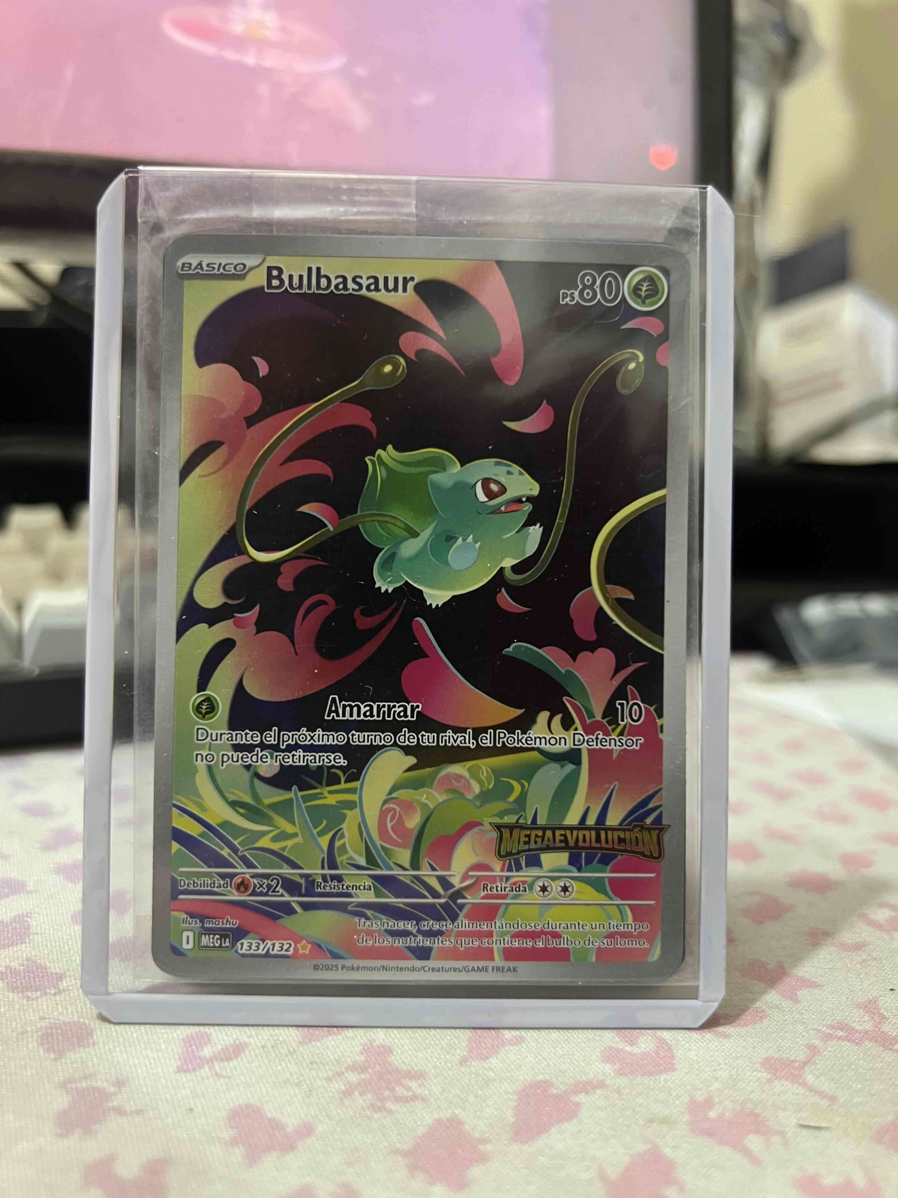 Carta Pokémon Bulbasaur edición especial