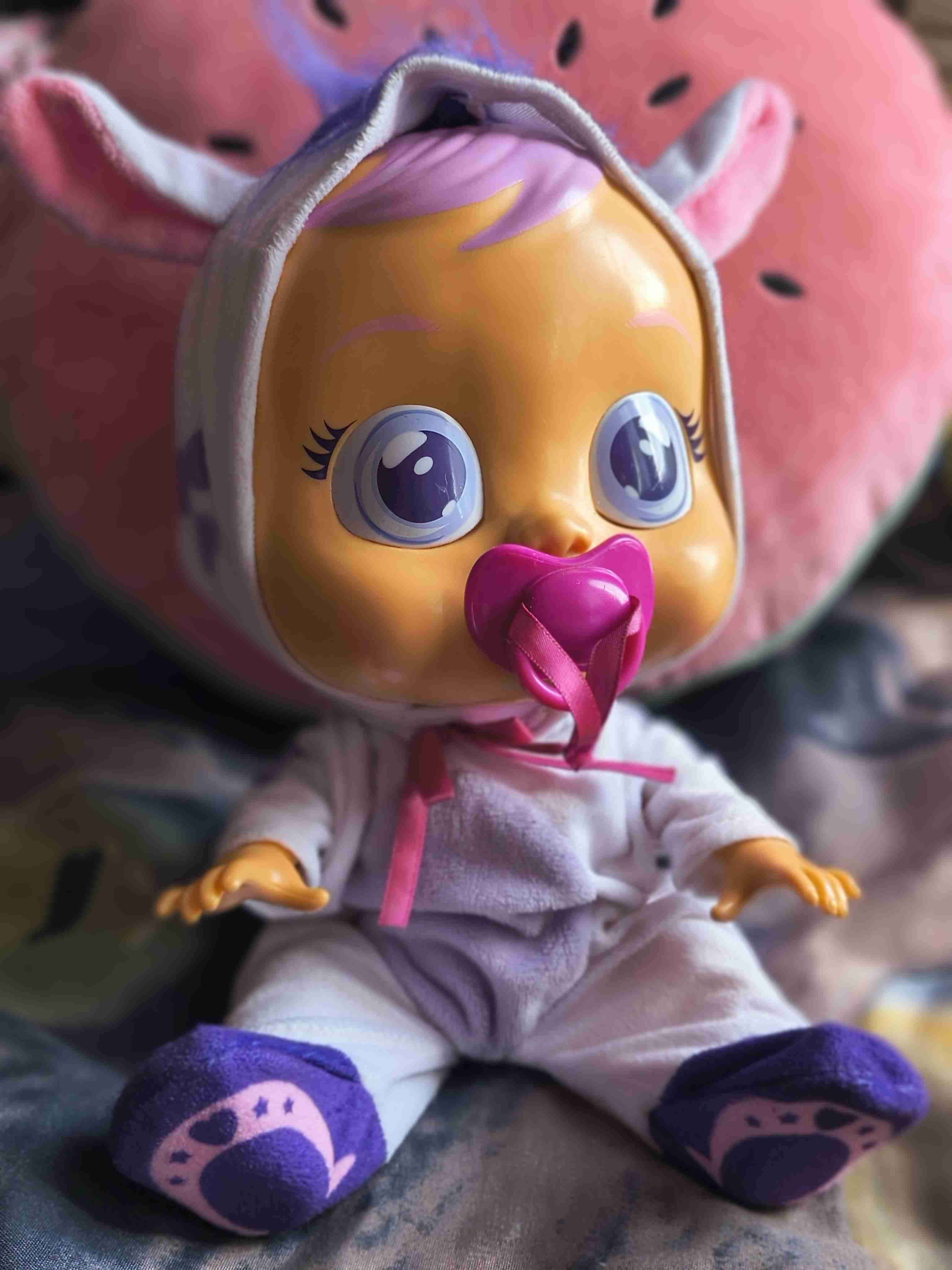 Muñeca bebe unicornio con chupete