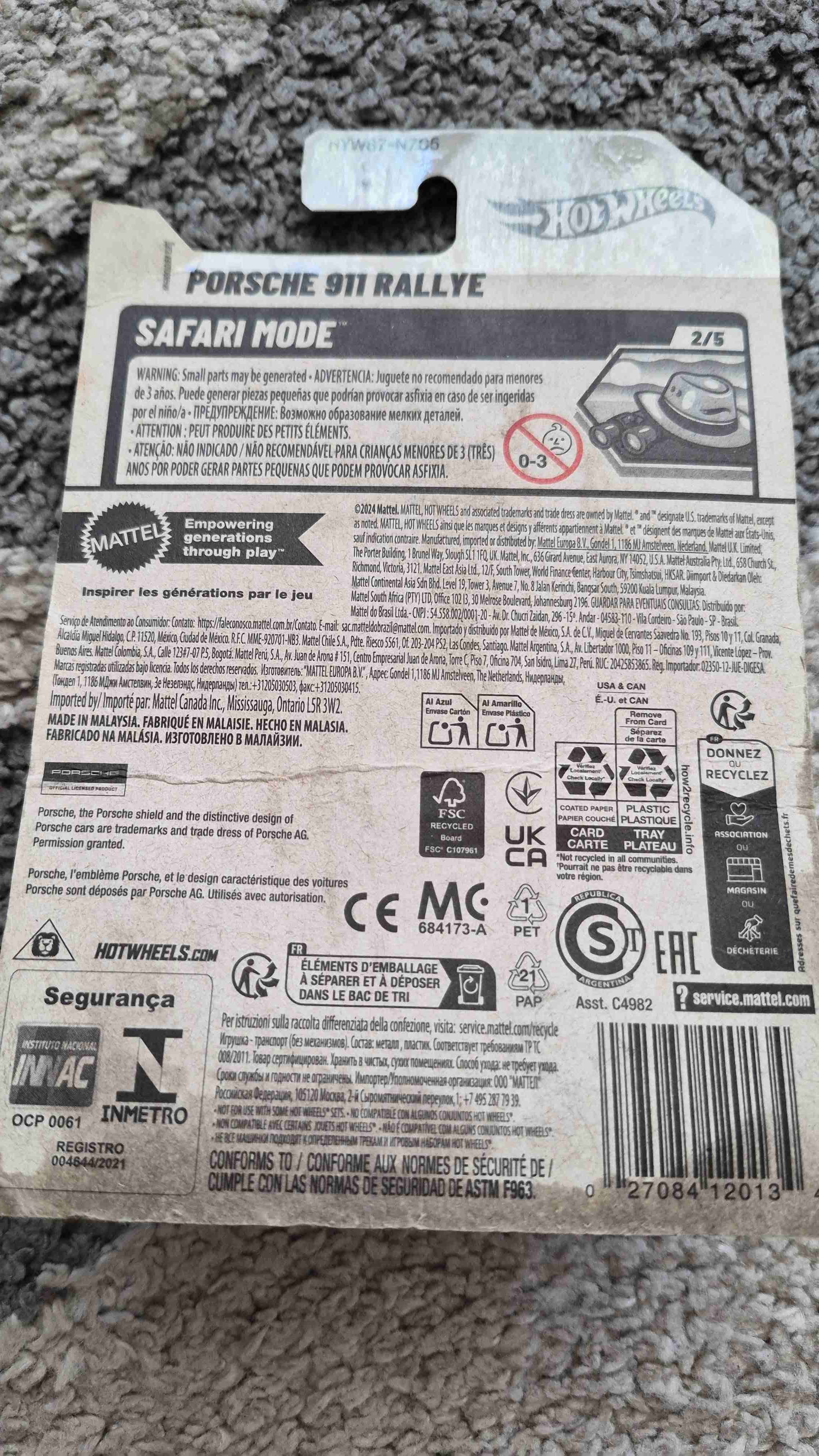 Hot Wheels Porsche 911 Rallye - miniatura 2