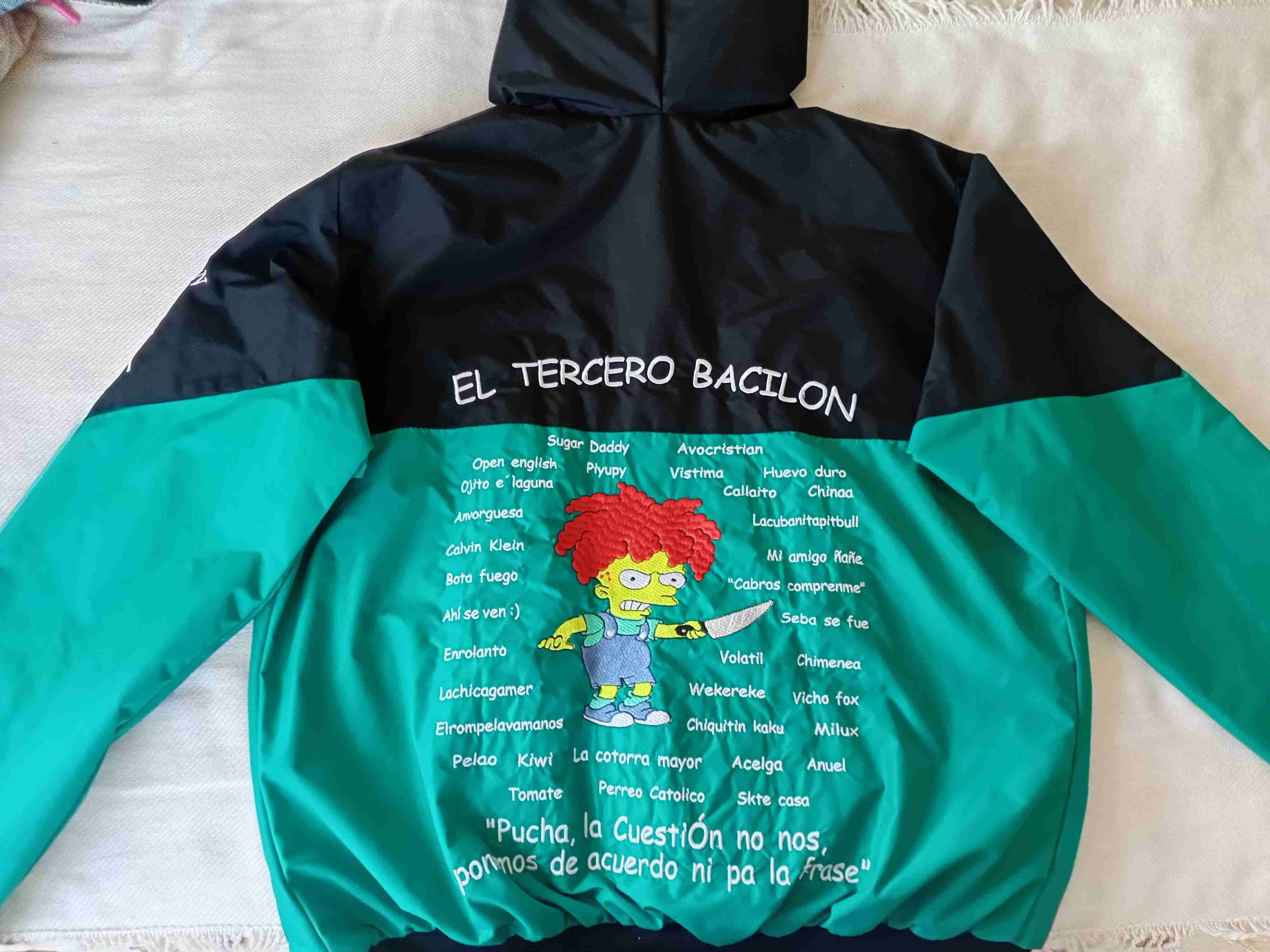 Chaqueta deportiva negro y verde - miniatura 2