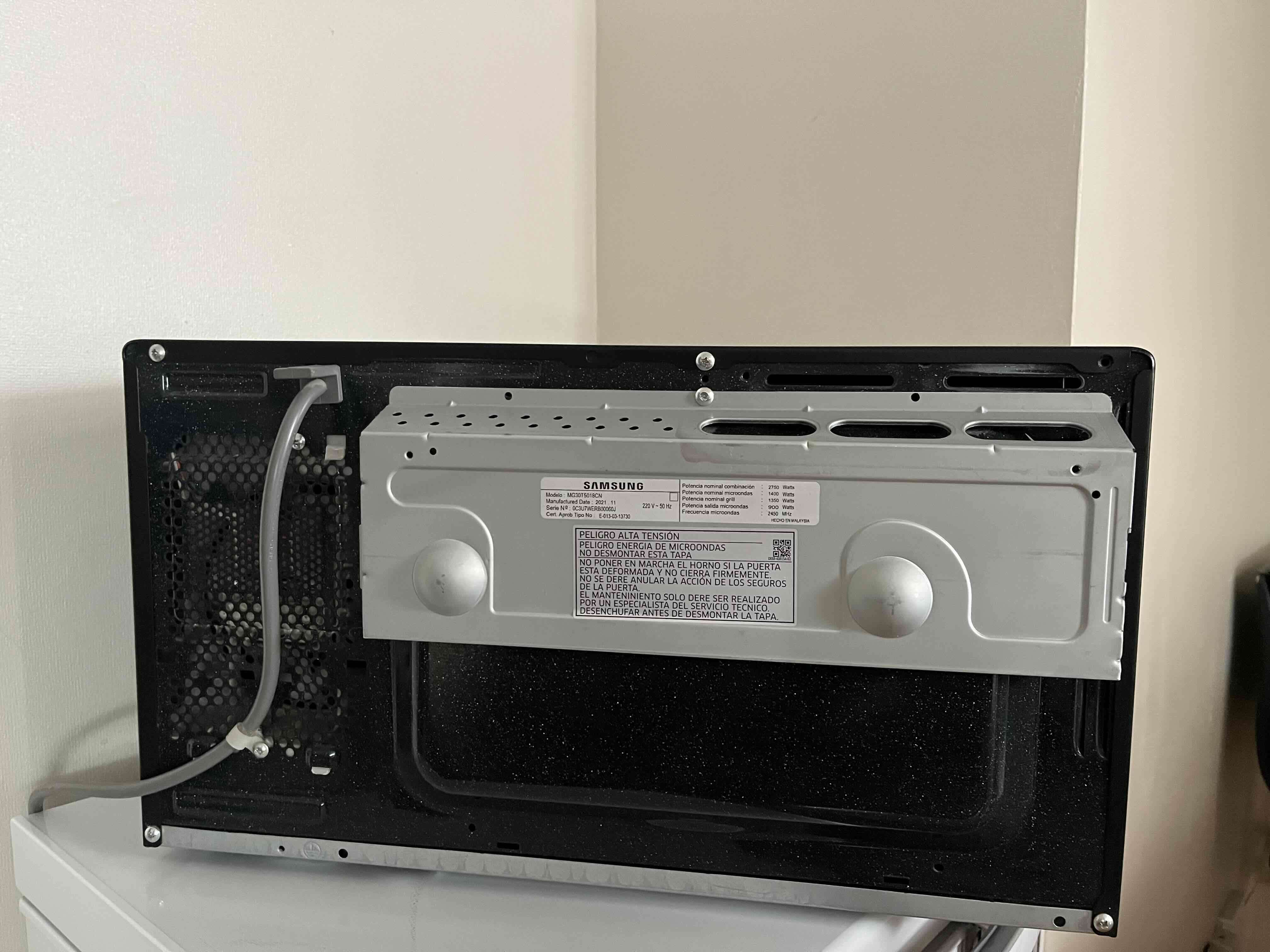 Microondas Samsung azul con grill - miniatura 3