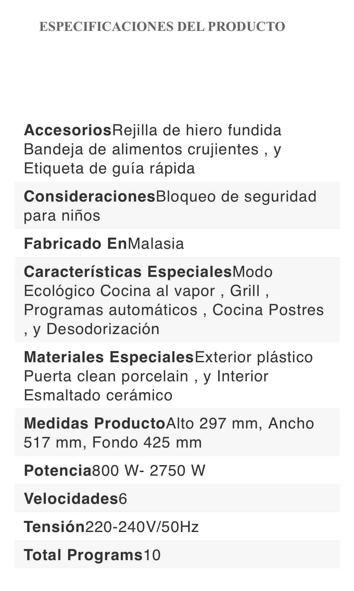 Microondas Samsung azul con grill - miniatura 5