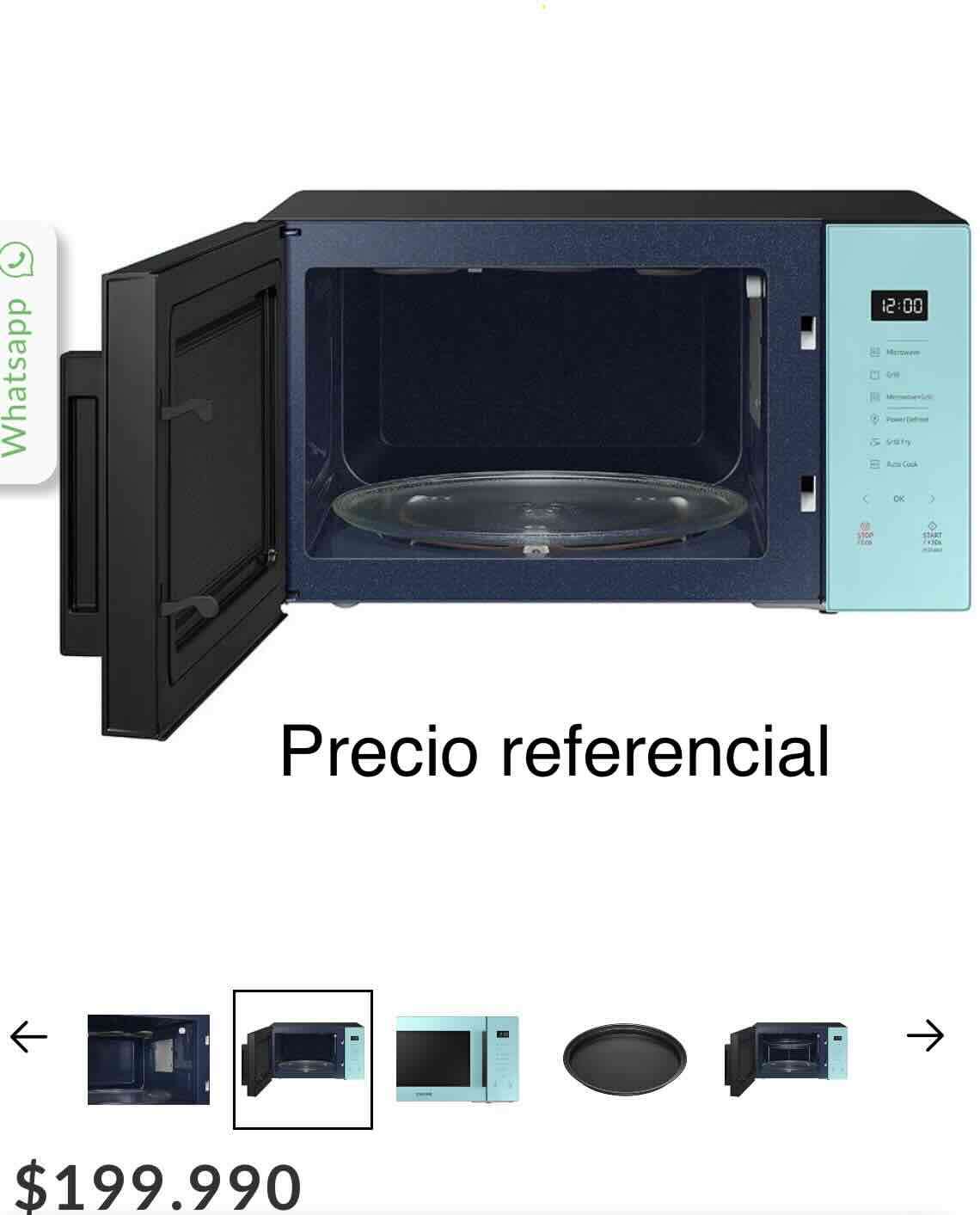 Microondas Samsung azul con grill - miniatura 6