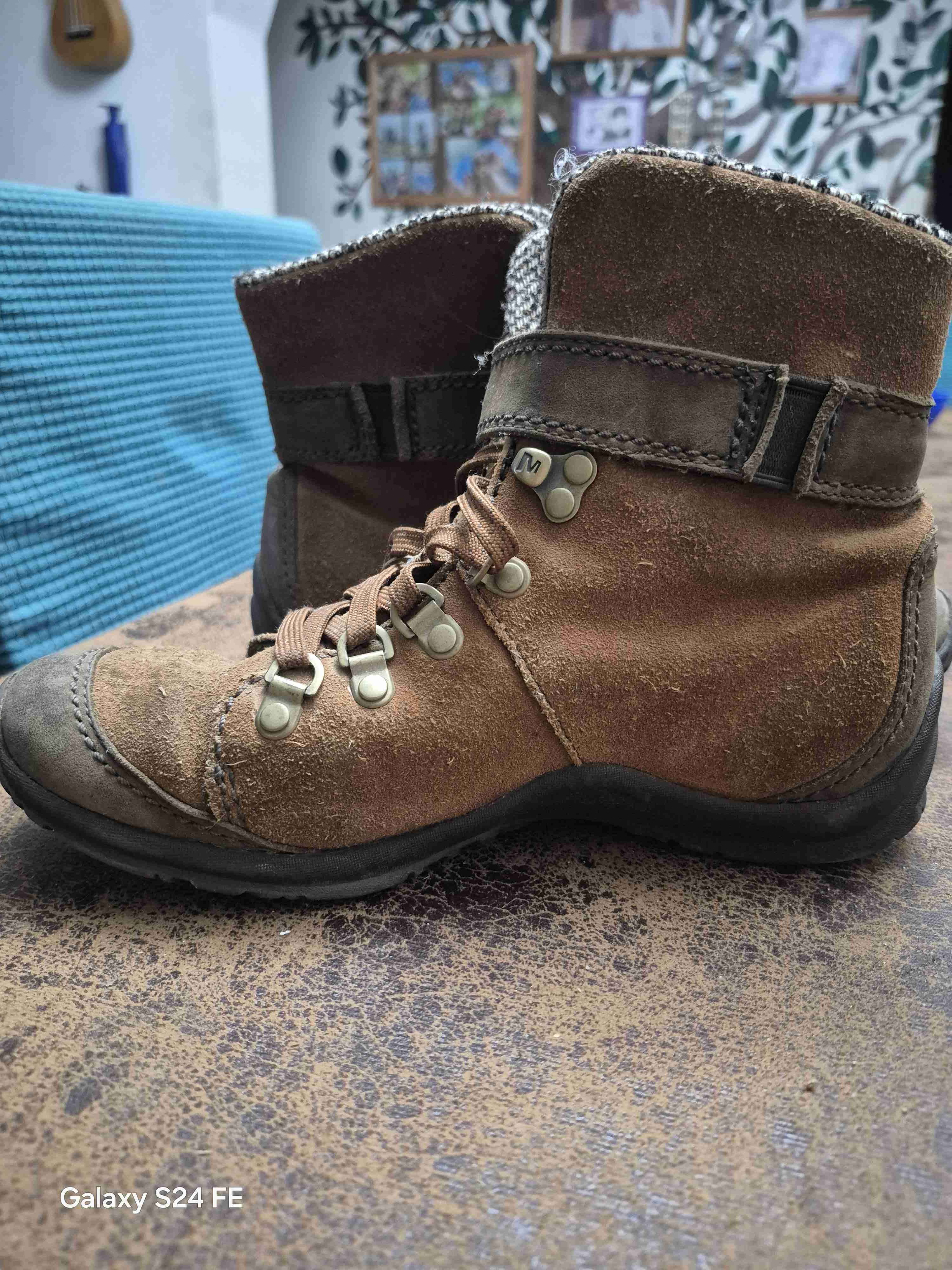 Botines de cuero marrón - 2